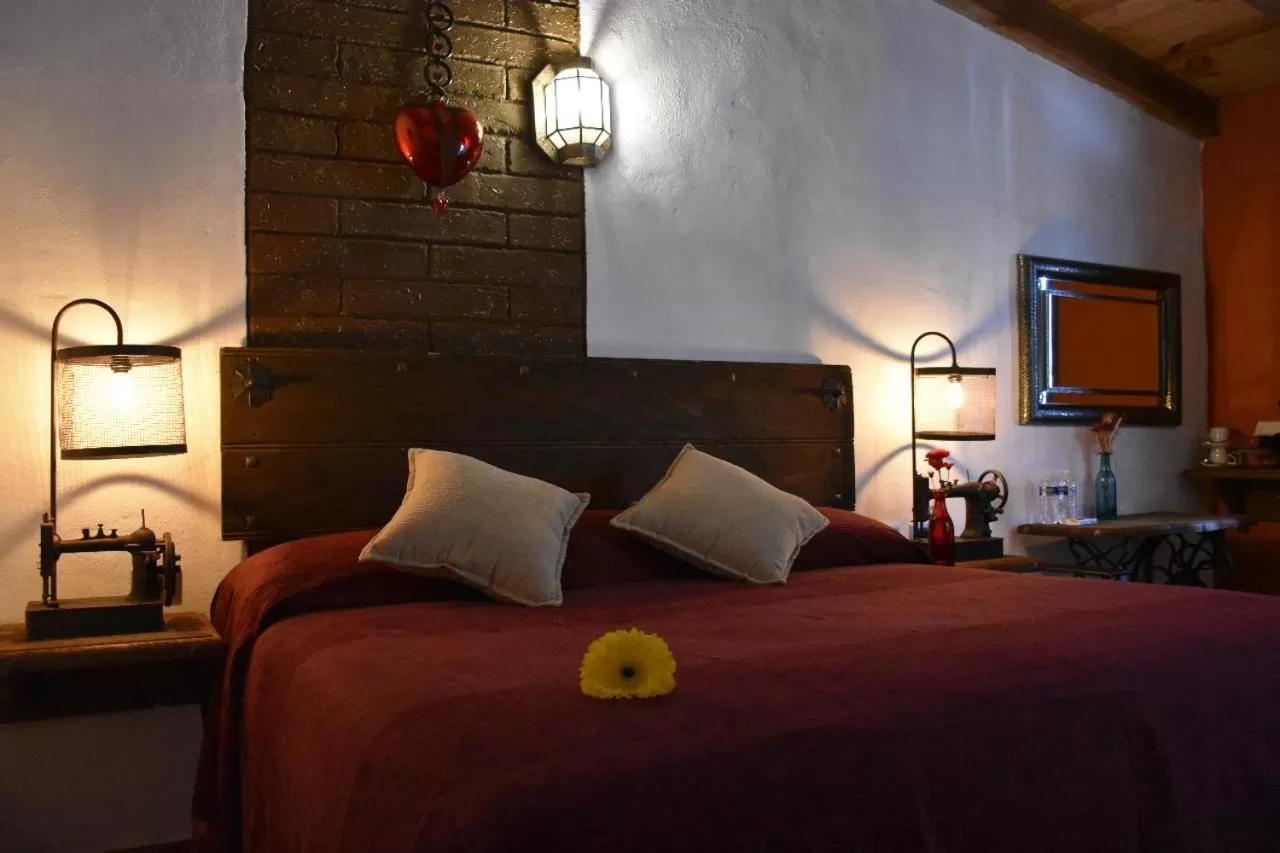 Bed in Hotel Mi Pueblito Tapalpa