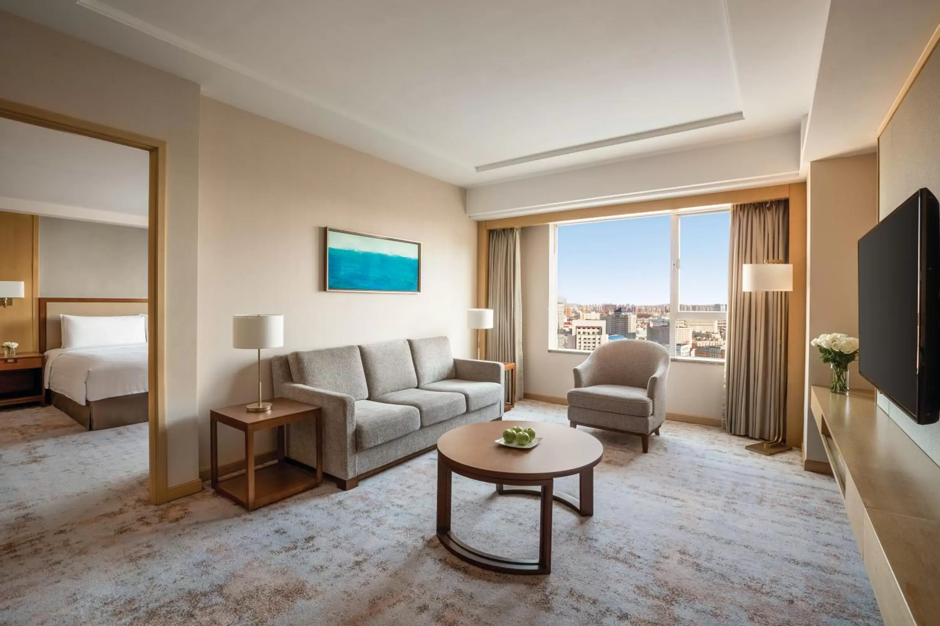 Living room, Seating Area in Shangri-La Changchun