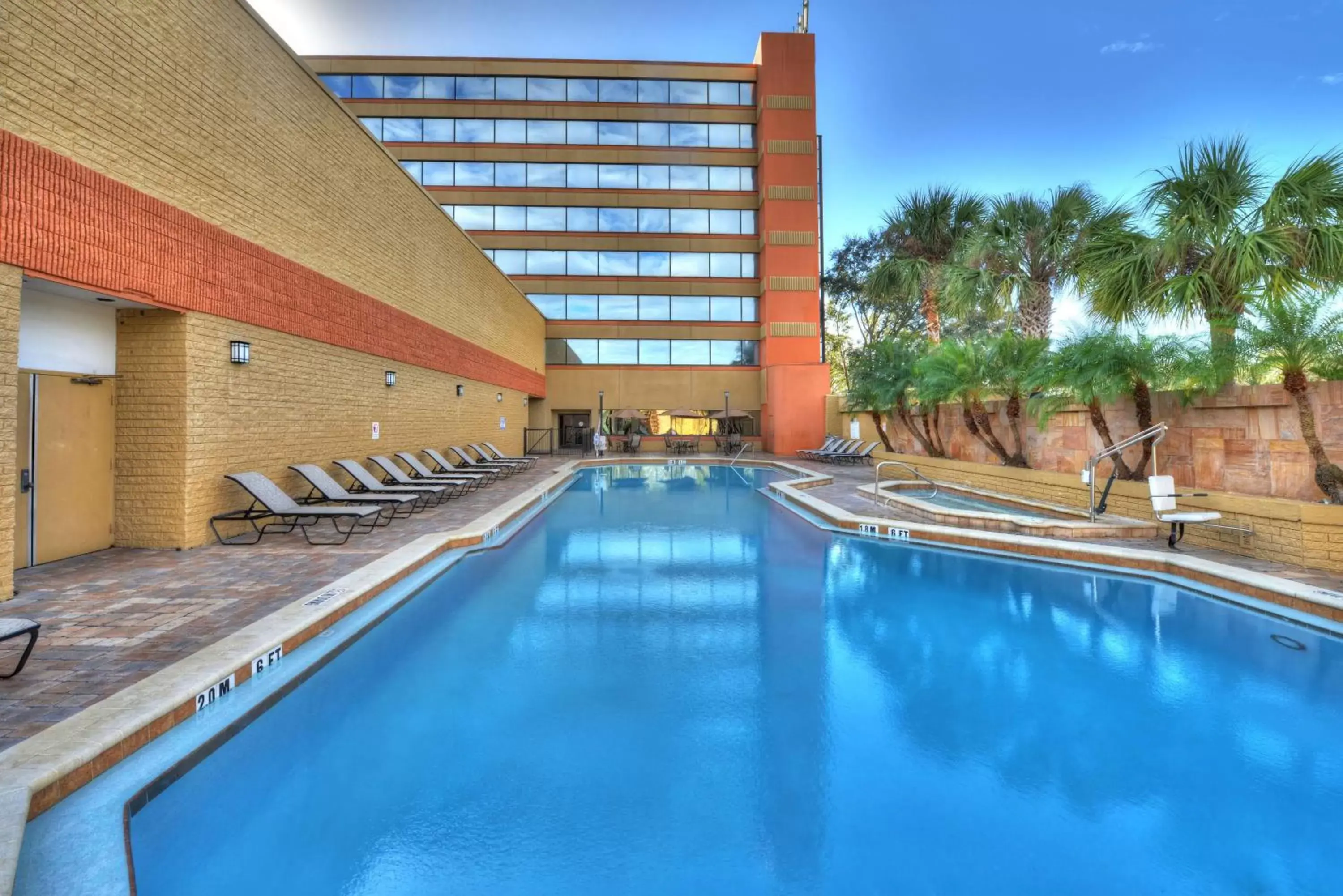 Pool view in Hilton Orlando/Altamonte Springs Pool view in Hilton Orlando/Altamonte Springs