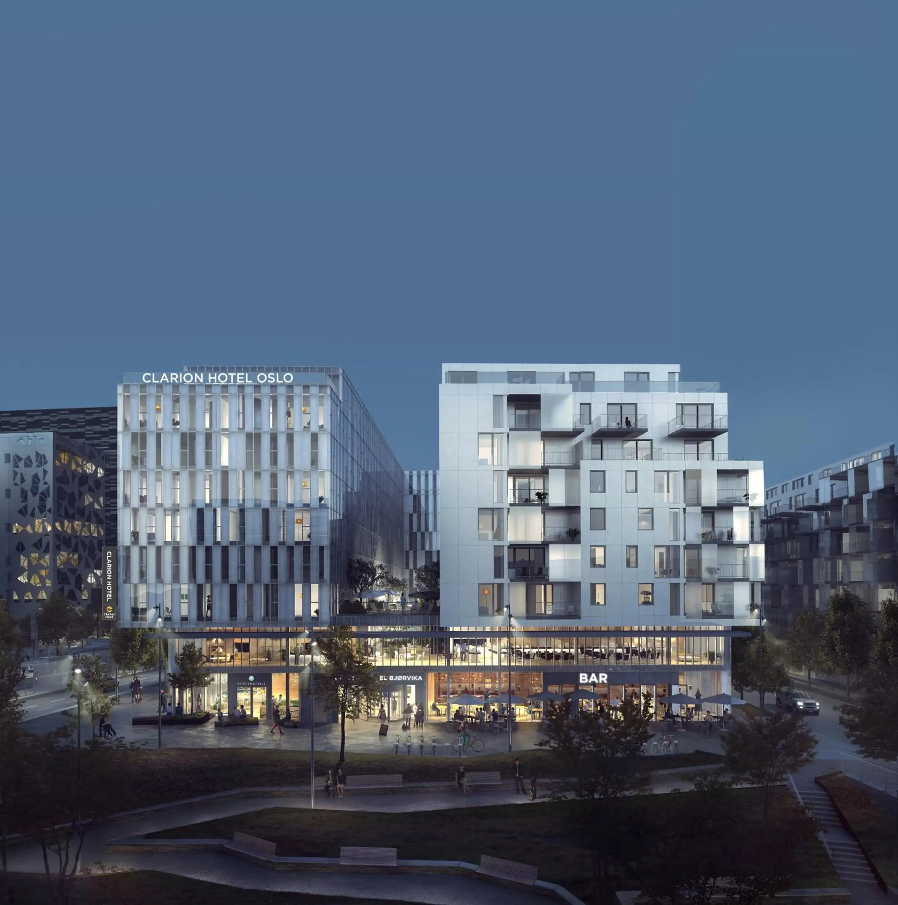 Facade/entrance in Clarion Hotel Oslo Facade/entrance in Clarion Hotel Oslo