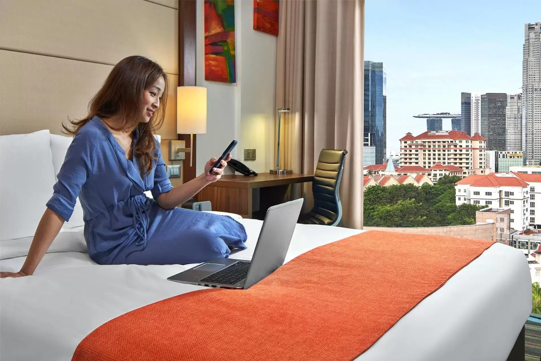 Bed in Holiday Inn Express Singapore Clarke Quay by IHG Bed in Holiday Inn Express Singapore Clarke Quay by IHG