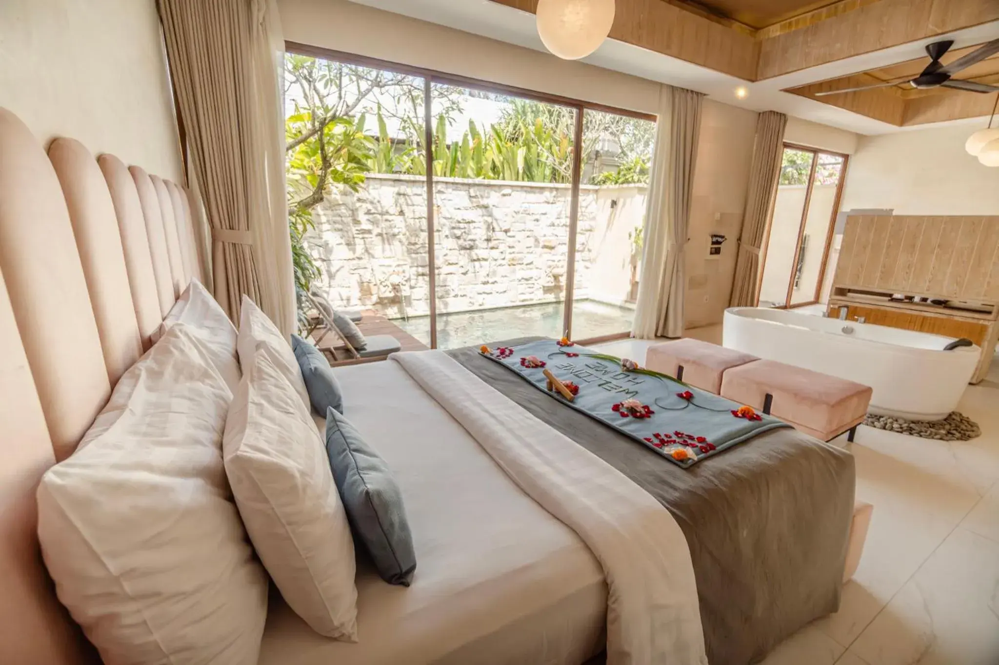 View (from property/room), Bed in La Vie Villa Seminyak by Ini Vie Hospitality