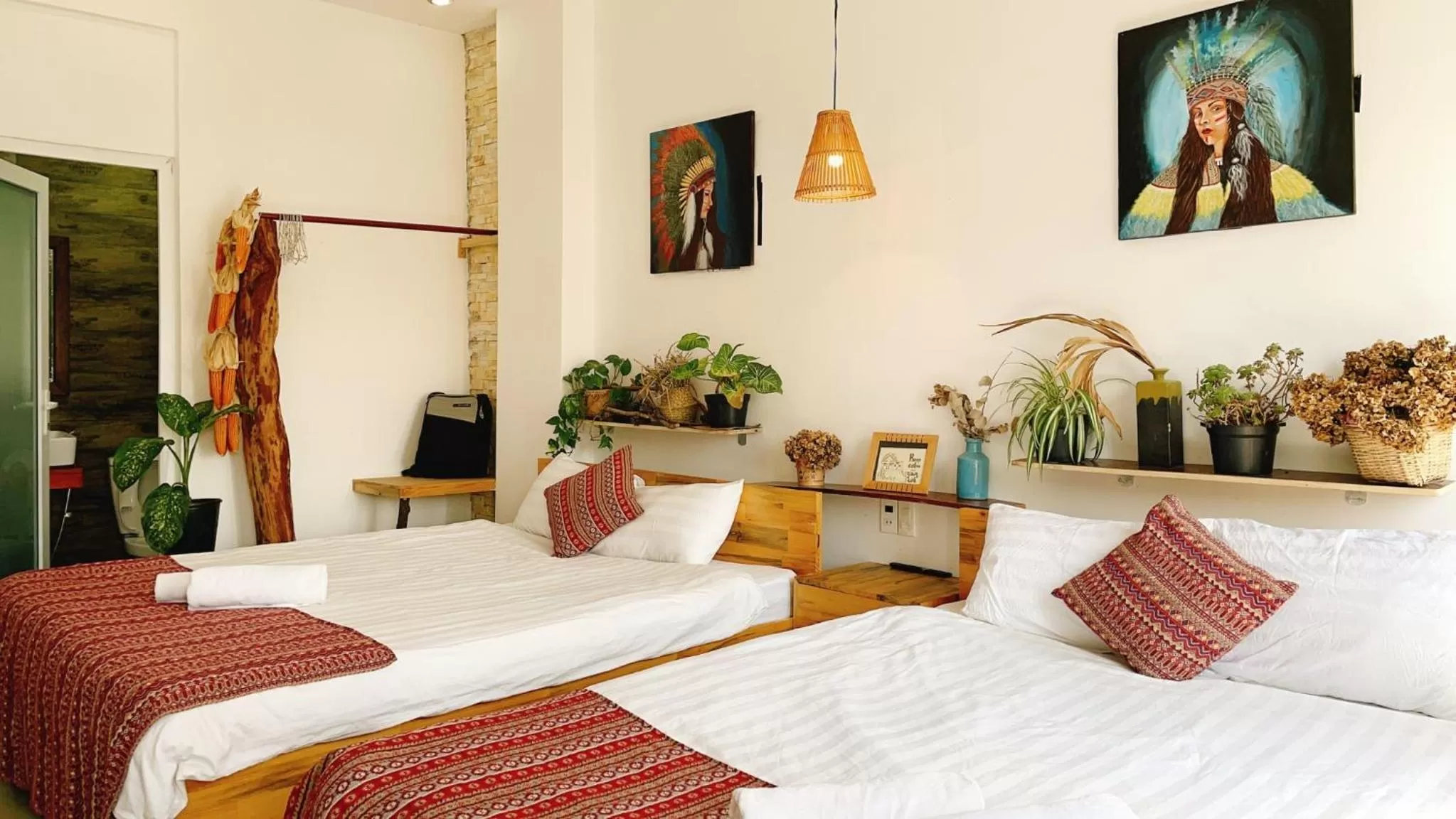 Bed in Hotel Làng Kò Hơ