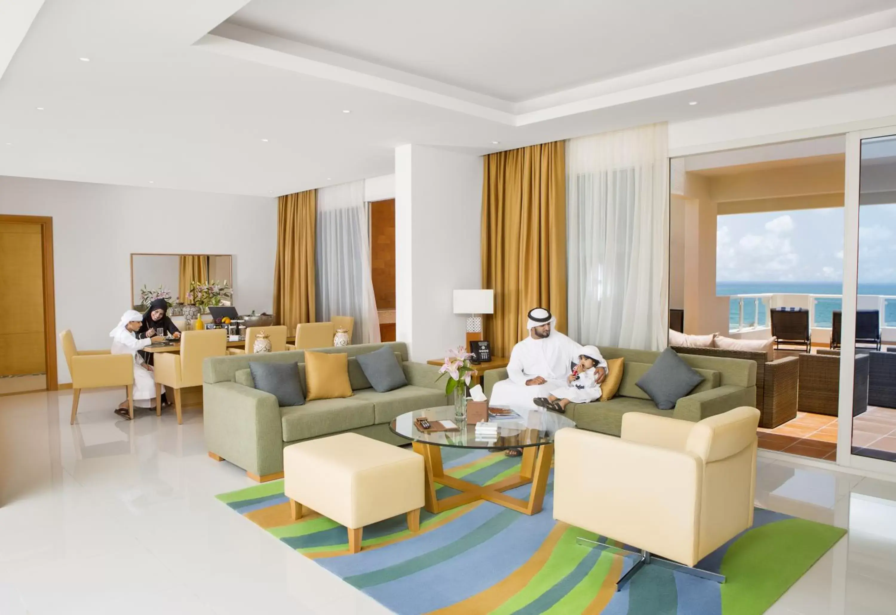 People, Seating Area in Oceanic Khorfakkan Resort & Spa