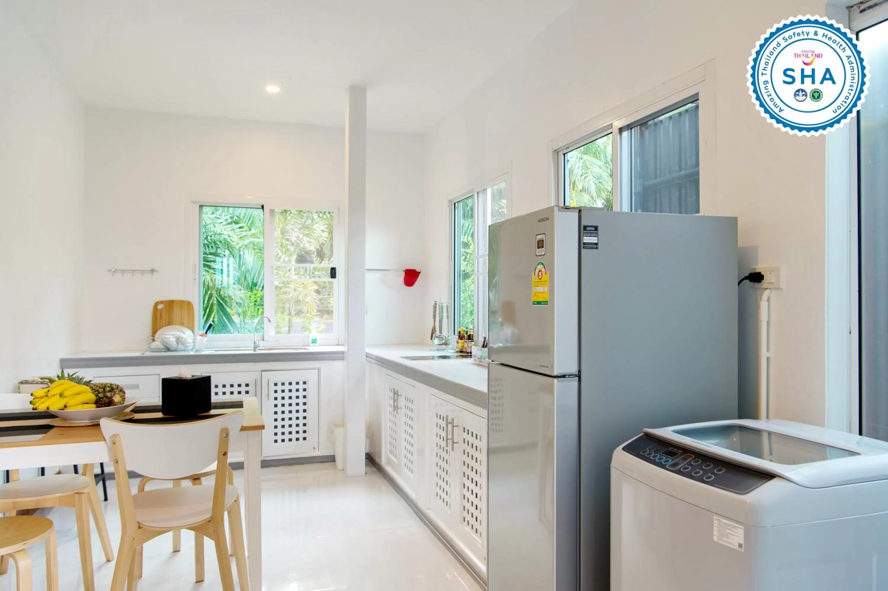 Kitchen or kitchenette in Ao Luek Panoramic Pool-SHA Plus