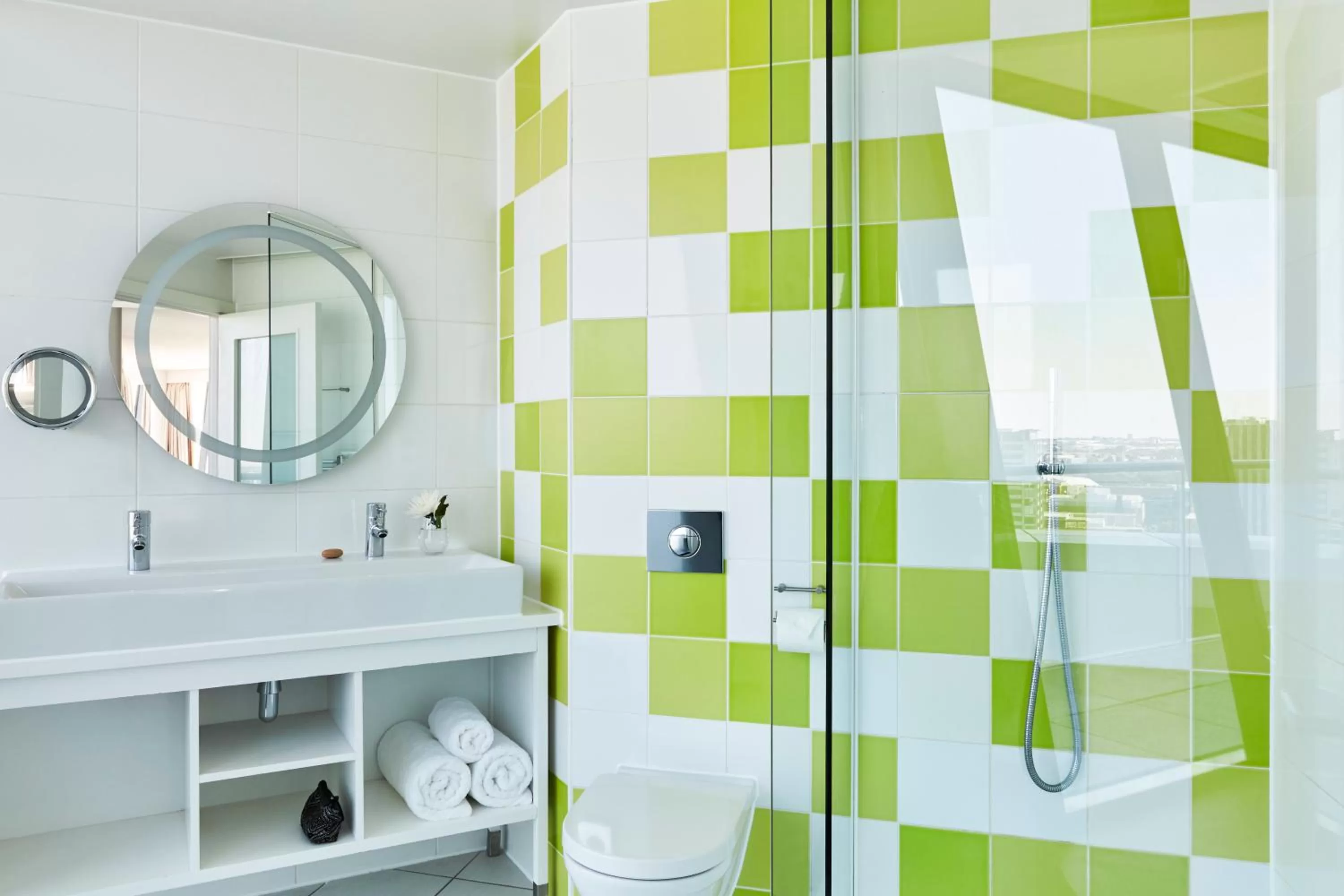 Bathroom in The Cube Hotel Birmingham