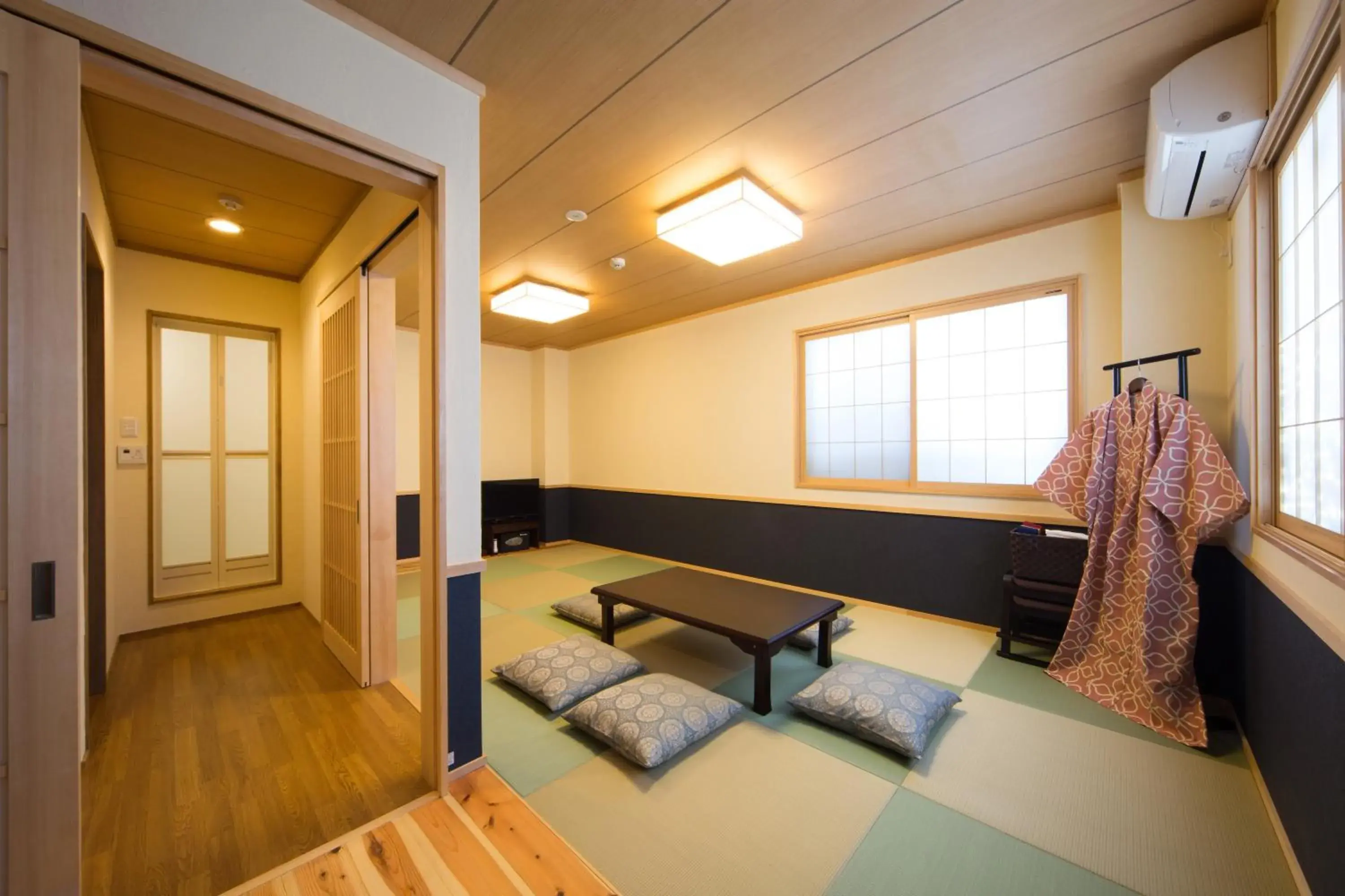 Photo of the whole room, Seating Area in Ebisu Ryokan