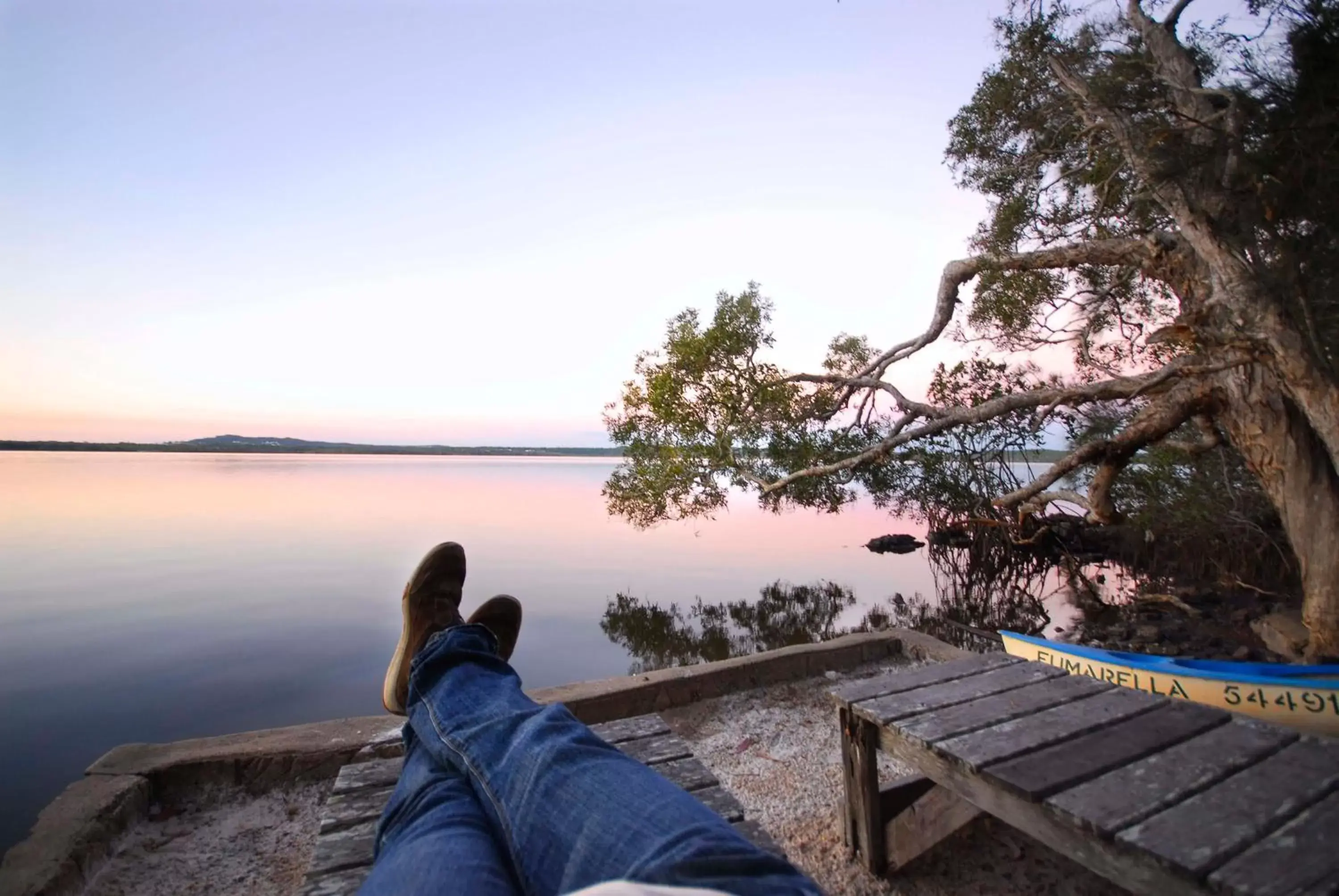 Sunrise in Eumarella Shores Noosa Lake Retreat