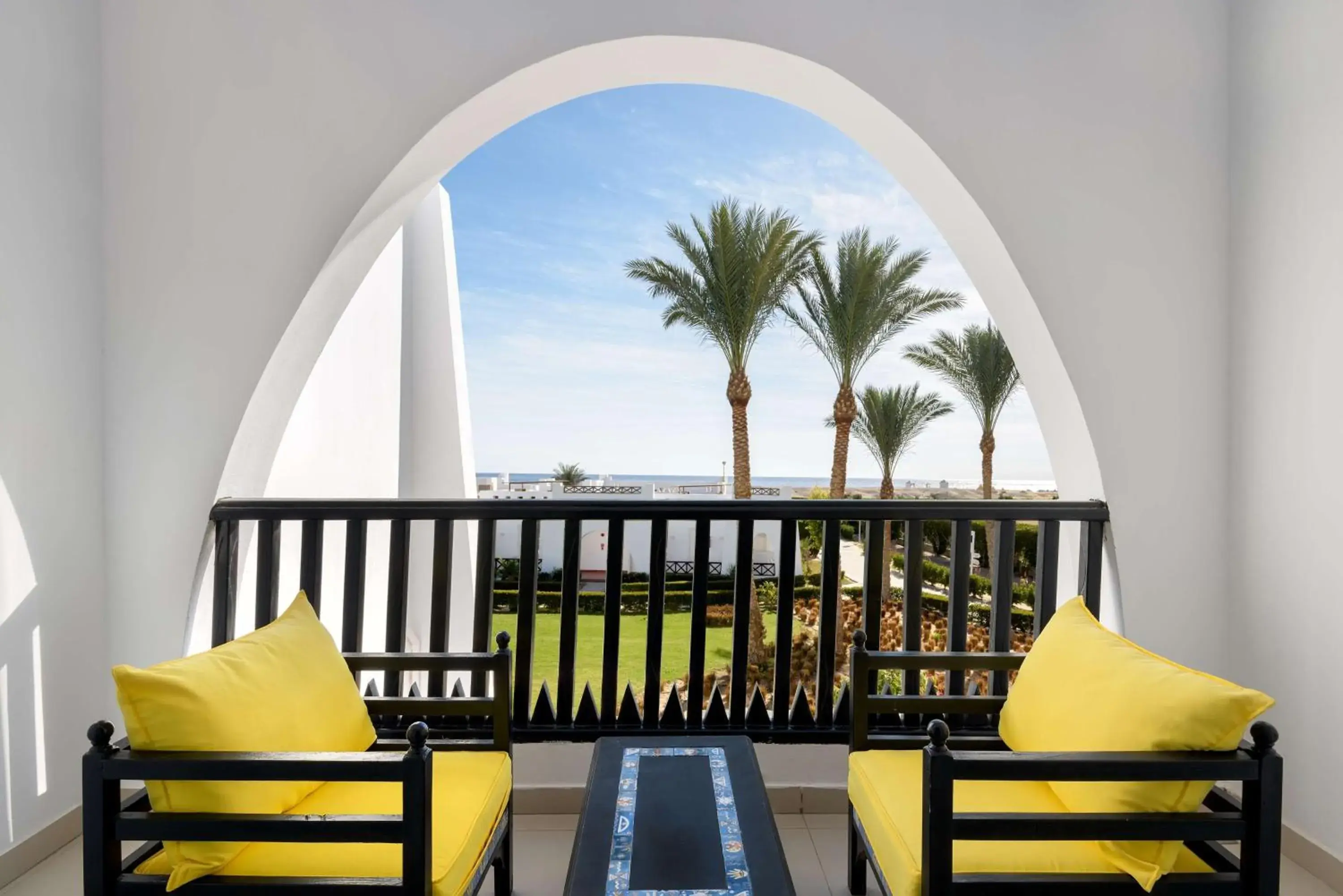View (from property/room), Balcony/Terrace in Hilton Marsa Alam Nubian Resort