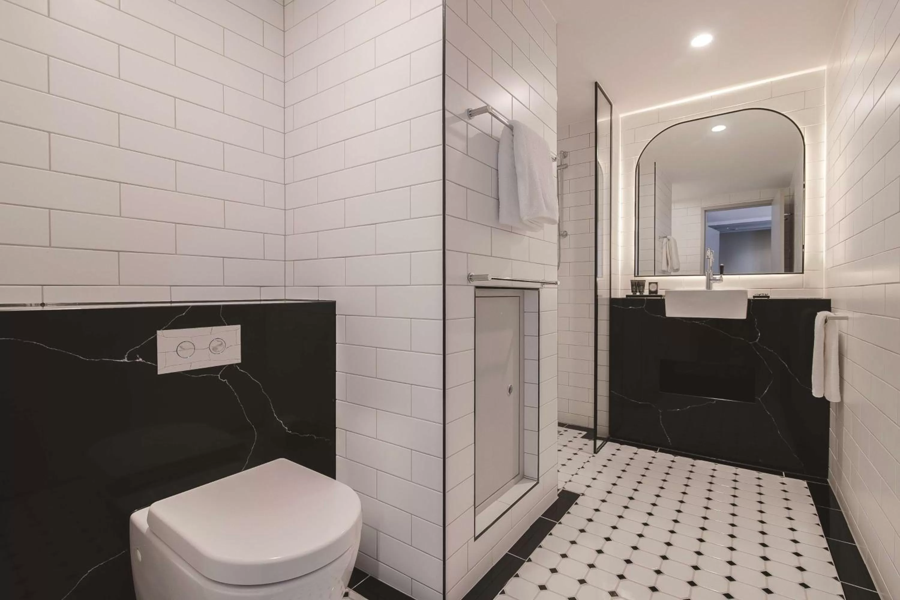 Bathroom in The Savoy Hotel on Little Collins Melbourne