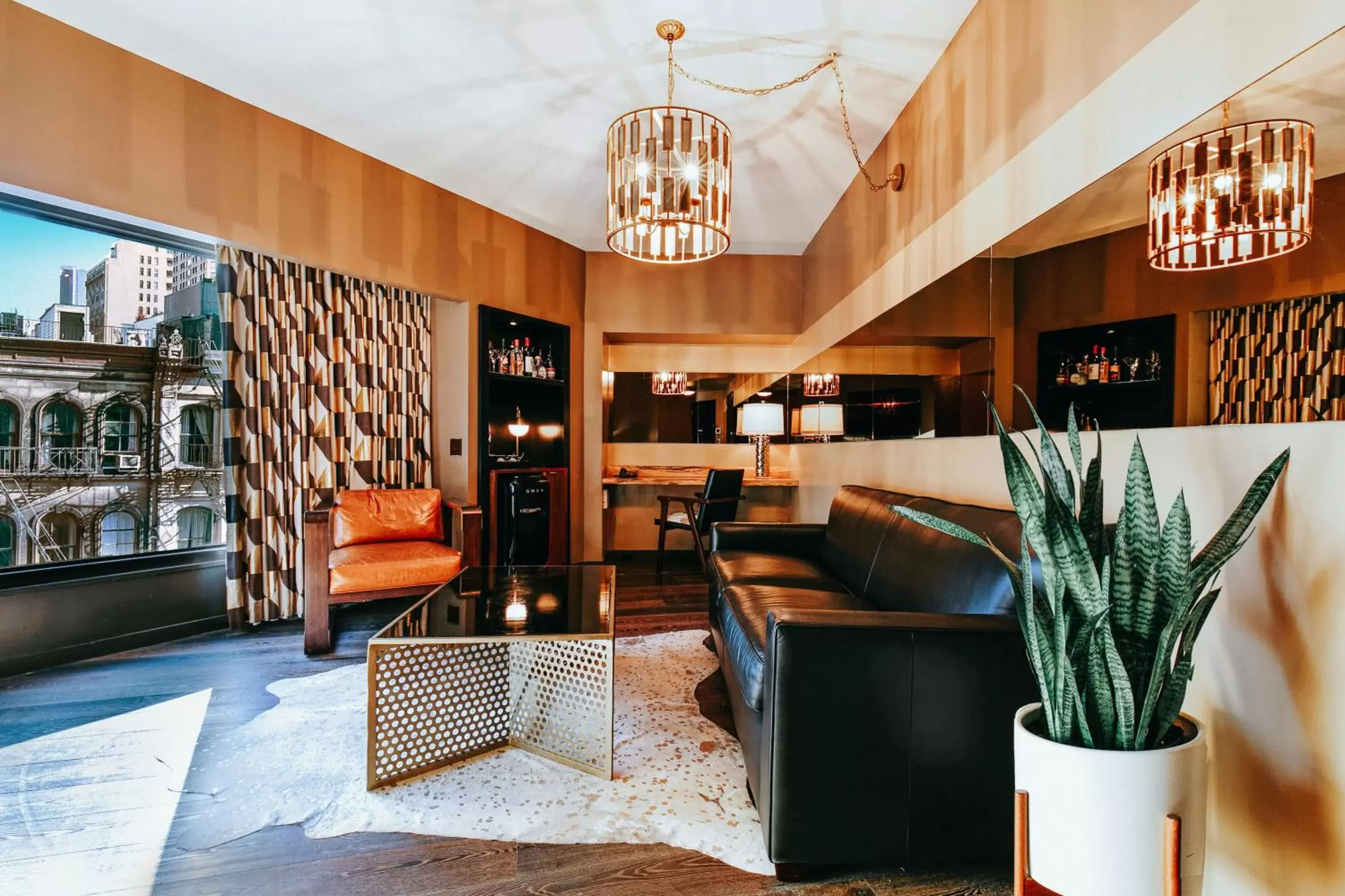 Living room, Lobby/Reception in Roxy Hotel New York