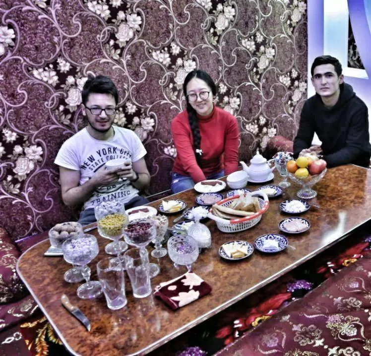 Breakfast in KHIVA HOSTEL ...