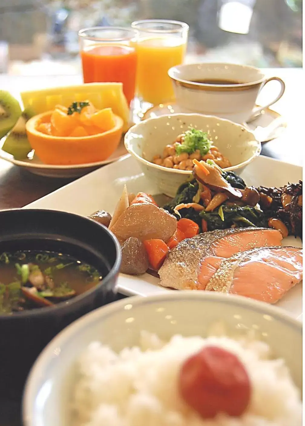 Buffet breakfast in Izumo Royal Hotel