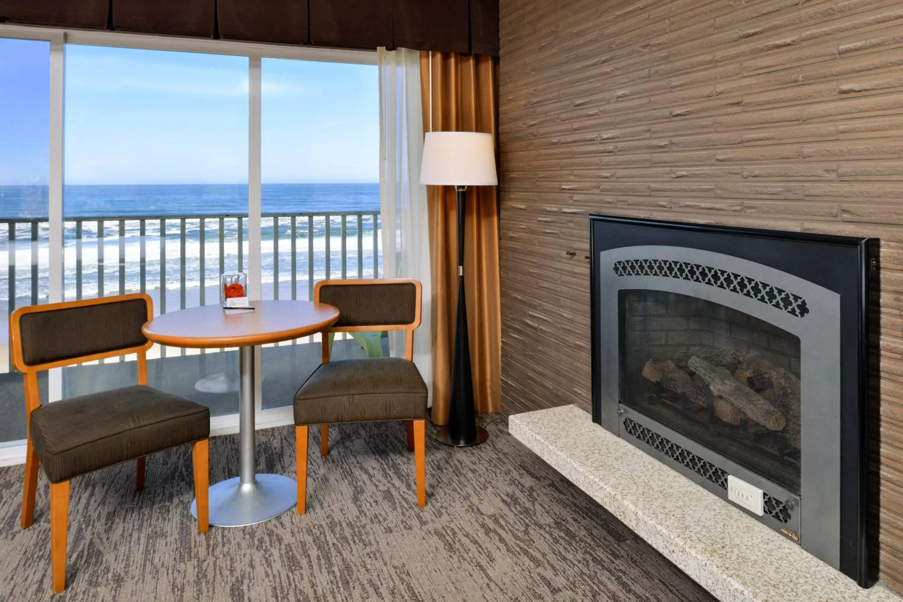 Seating area in The Coho Oceanfront Lodge