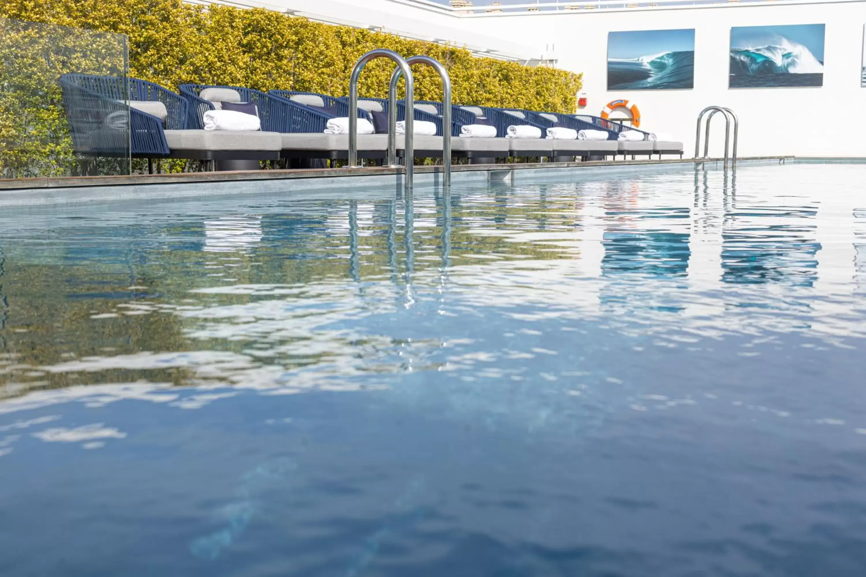 Balcony/Terrace, Swimming Pool in Hotel Indigo Cagnes-sur-Mer, an IHG Hotel