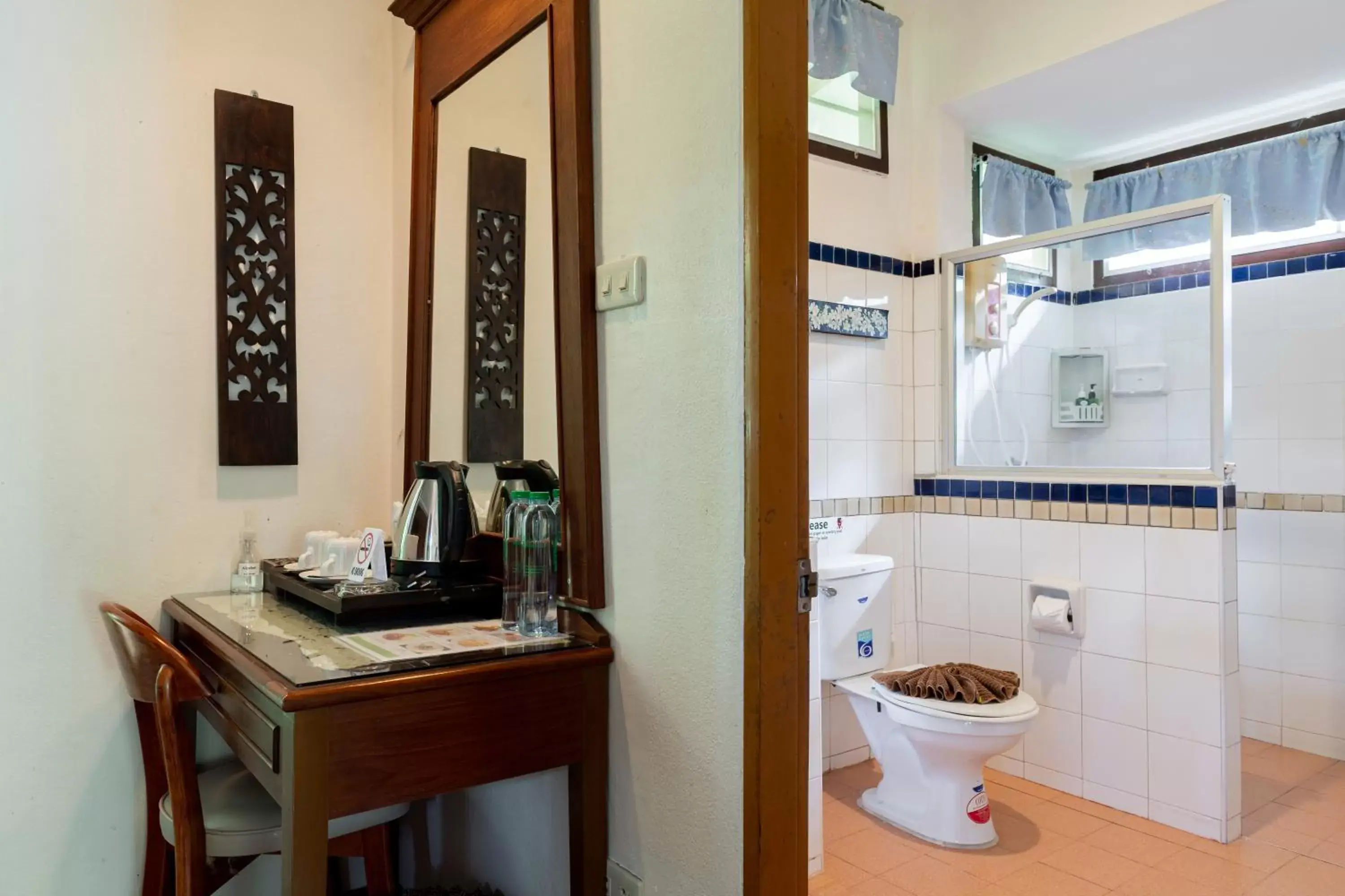 Coffee/tea facilities, Bathroom in Green View Village Resort - SHA Plus