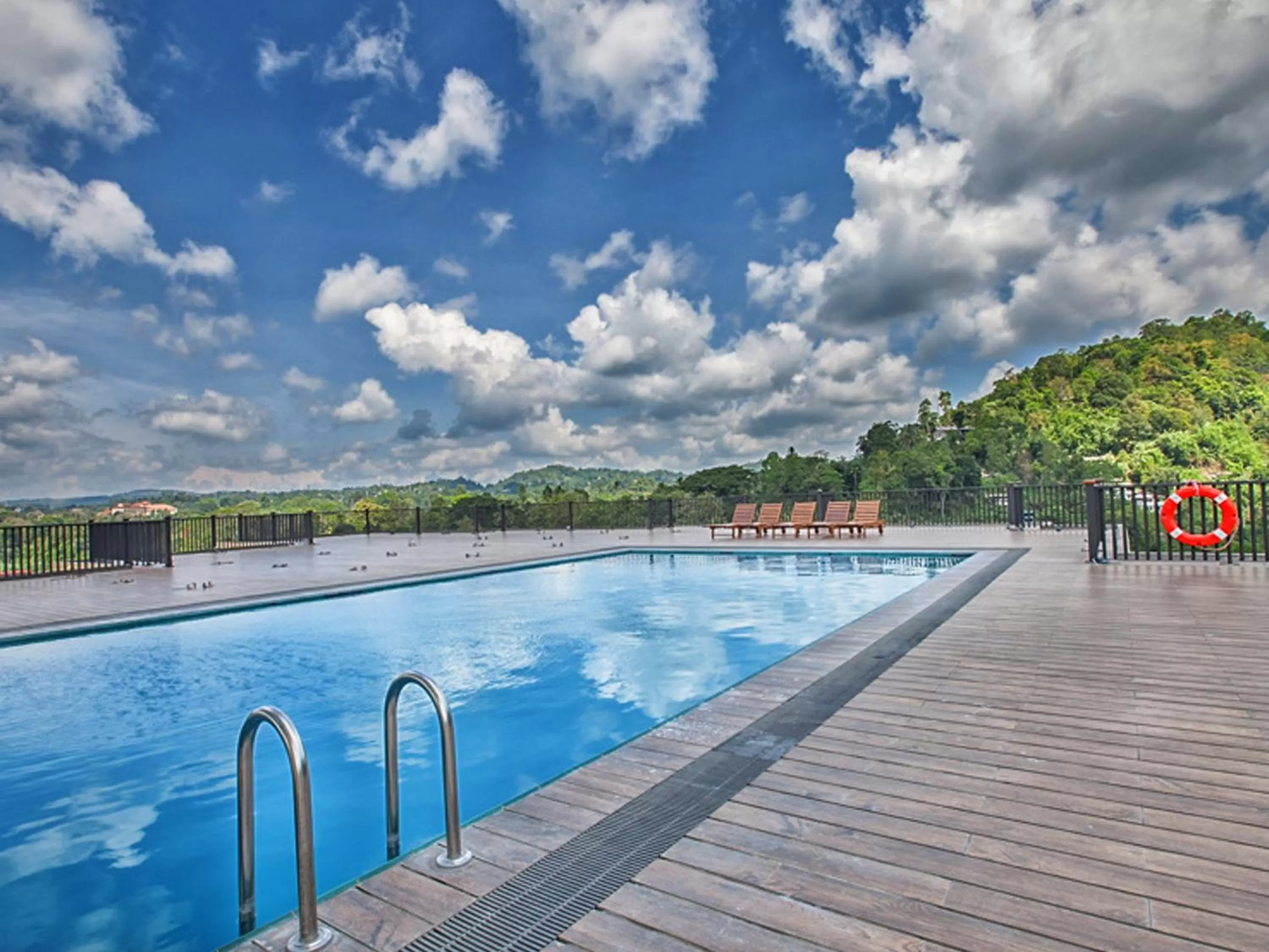 Pool view in Oak Ray Regency