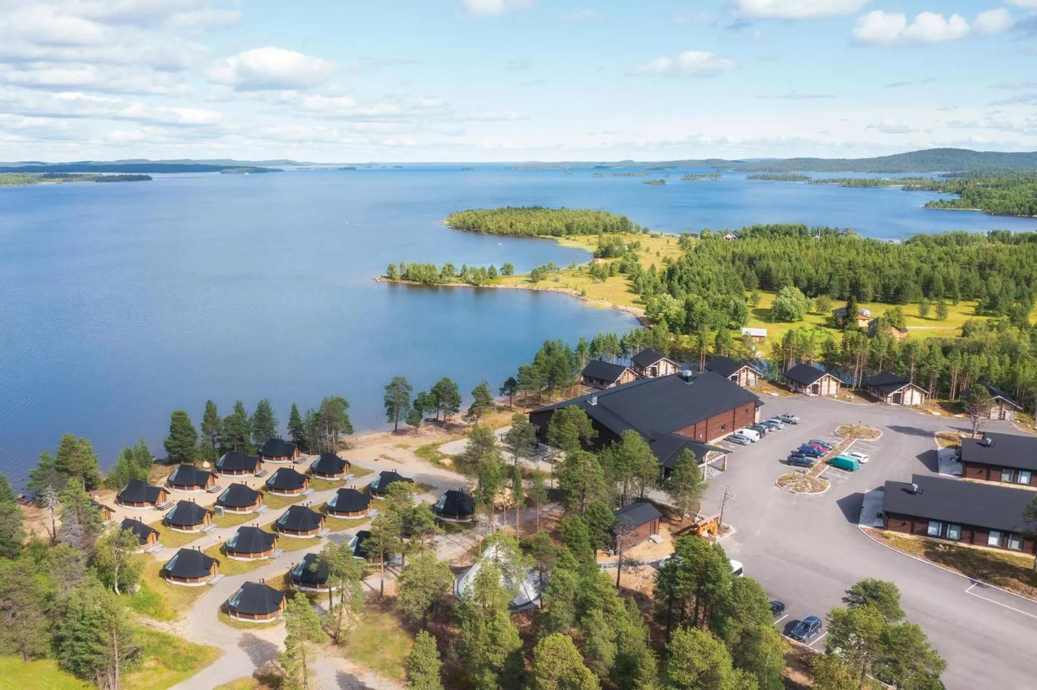 Bird's eye view in Wilderness Hotel Inari & Igloos