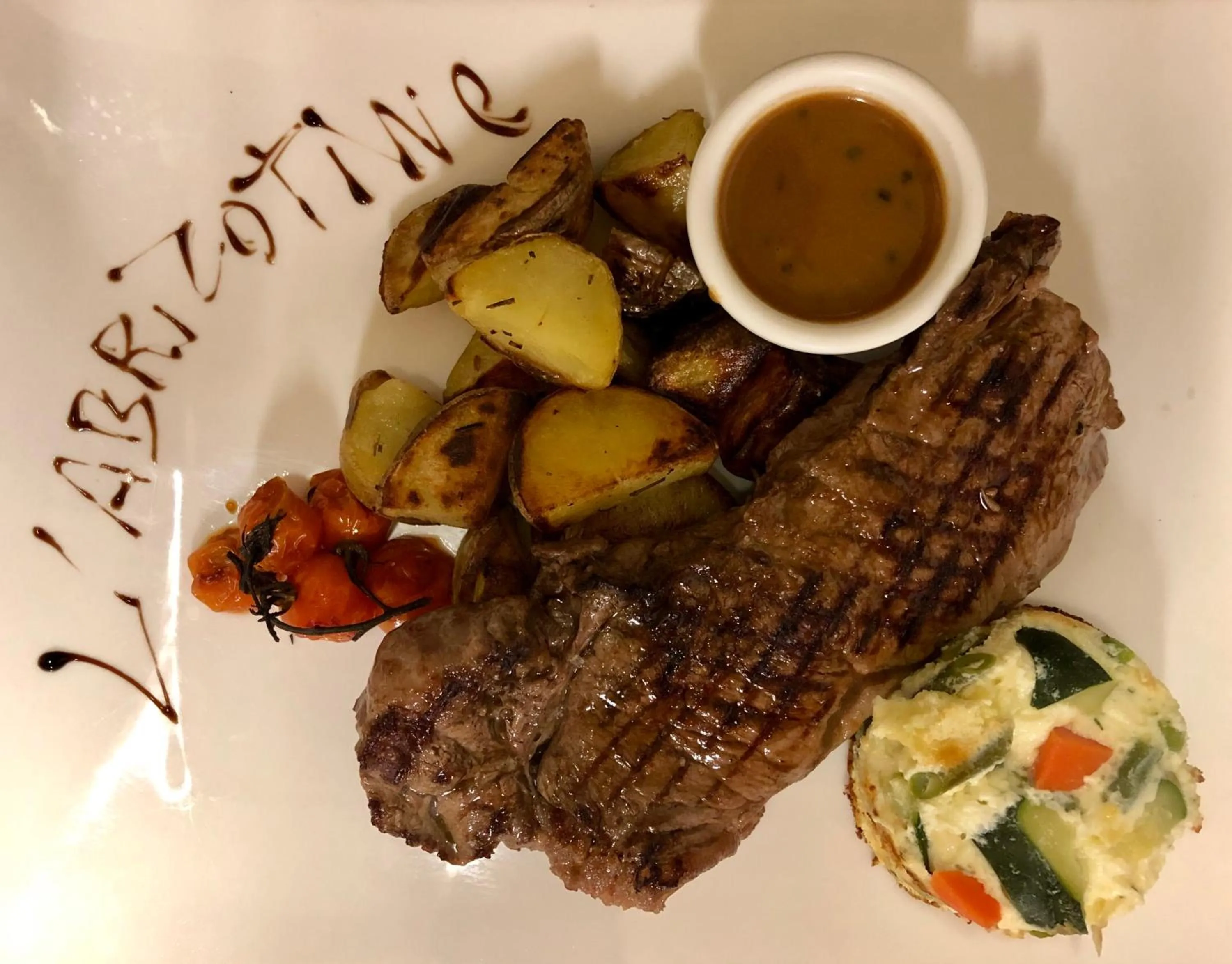 Food close-up in Logis Hôtel l'Abricotine