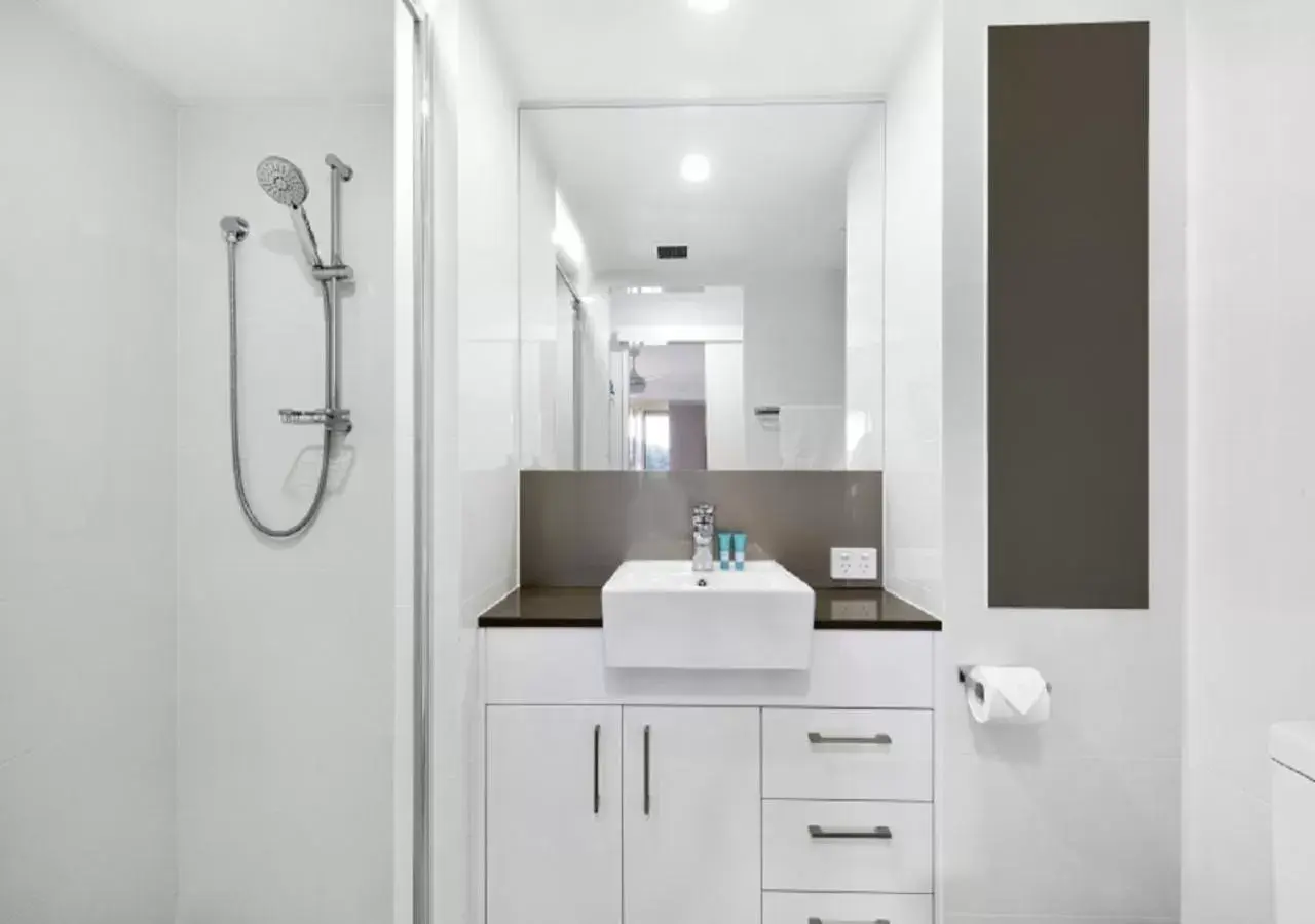 Bathroom in The Hill Apartments Currumbin Beach