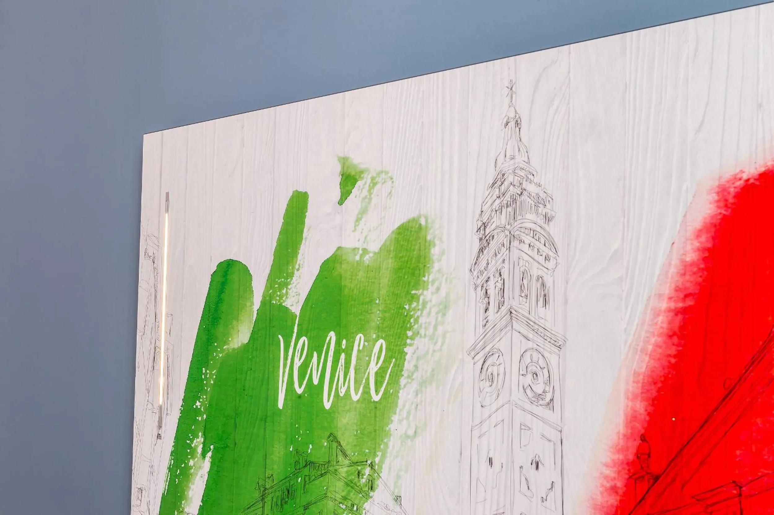 Decorative detail in a&o Hostel Venezia Mestre