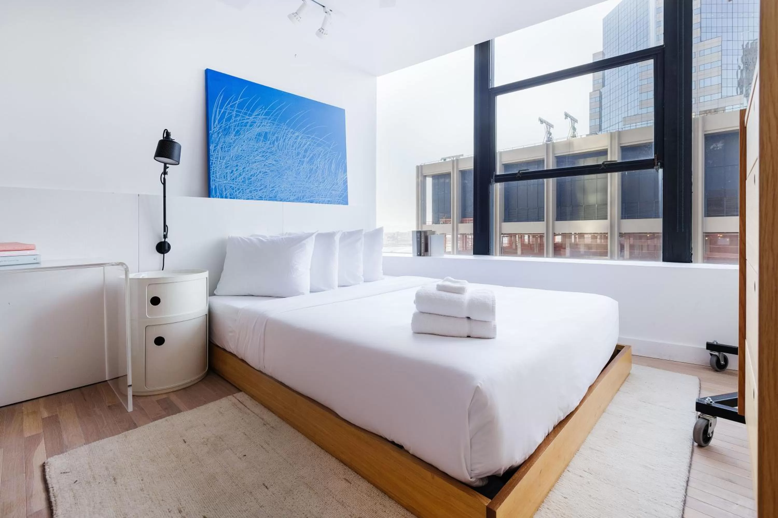Bed in Placemakr Wall Street