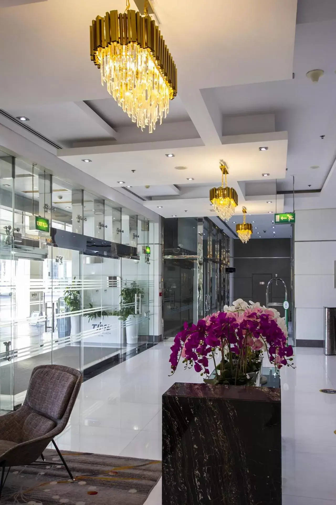 Facade/entrance, Lobby/Reception in TIME Grand Plaza Hotel, Dubai Airport