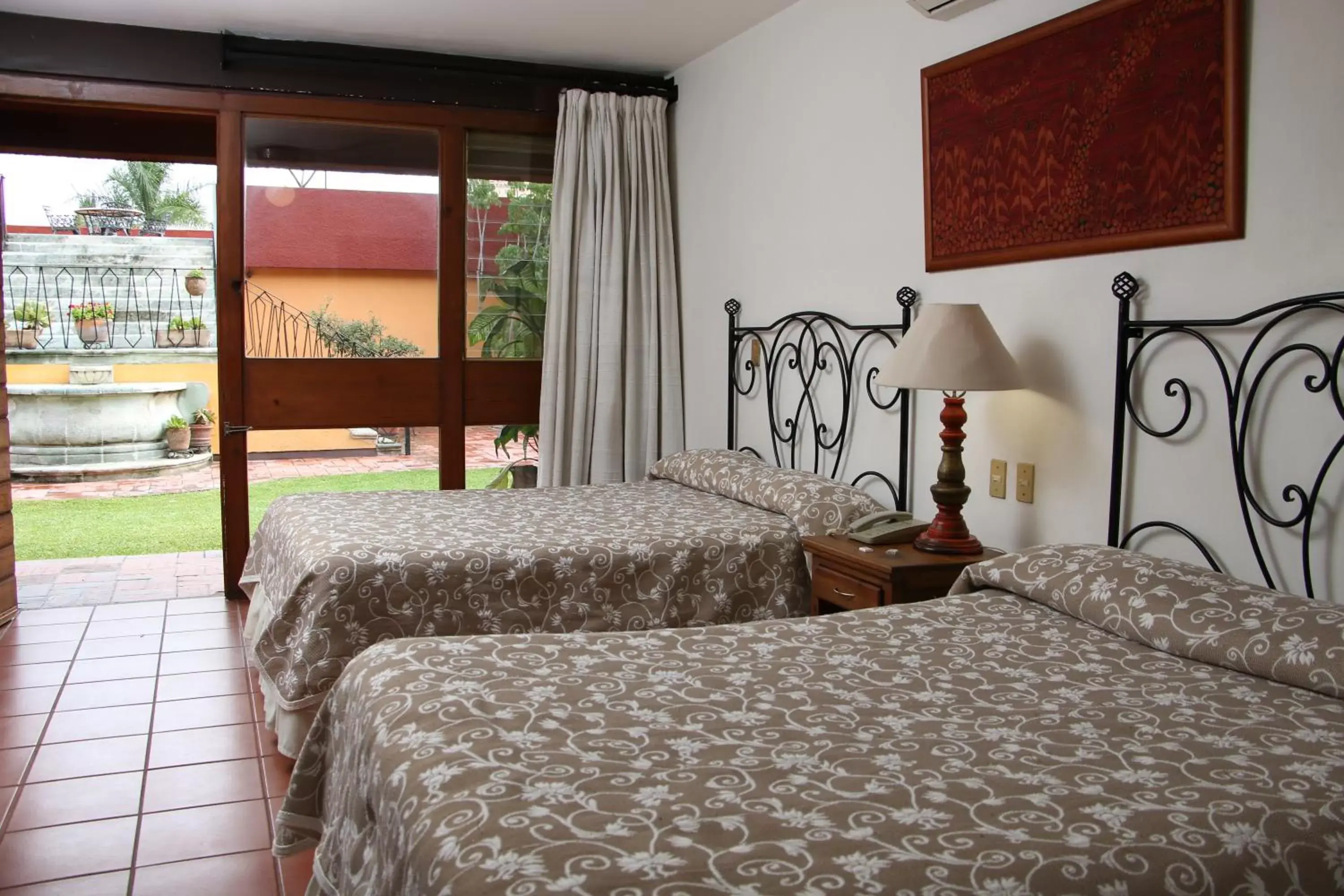 Bed in Hotel Hacienda