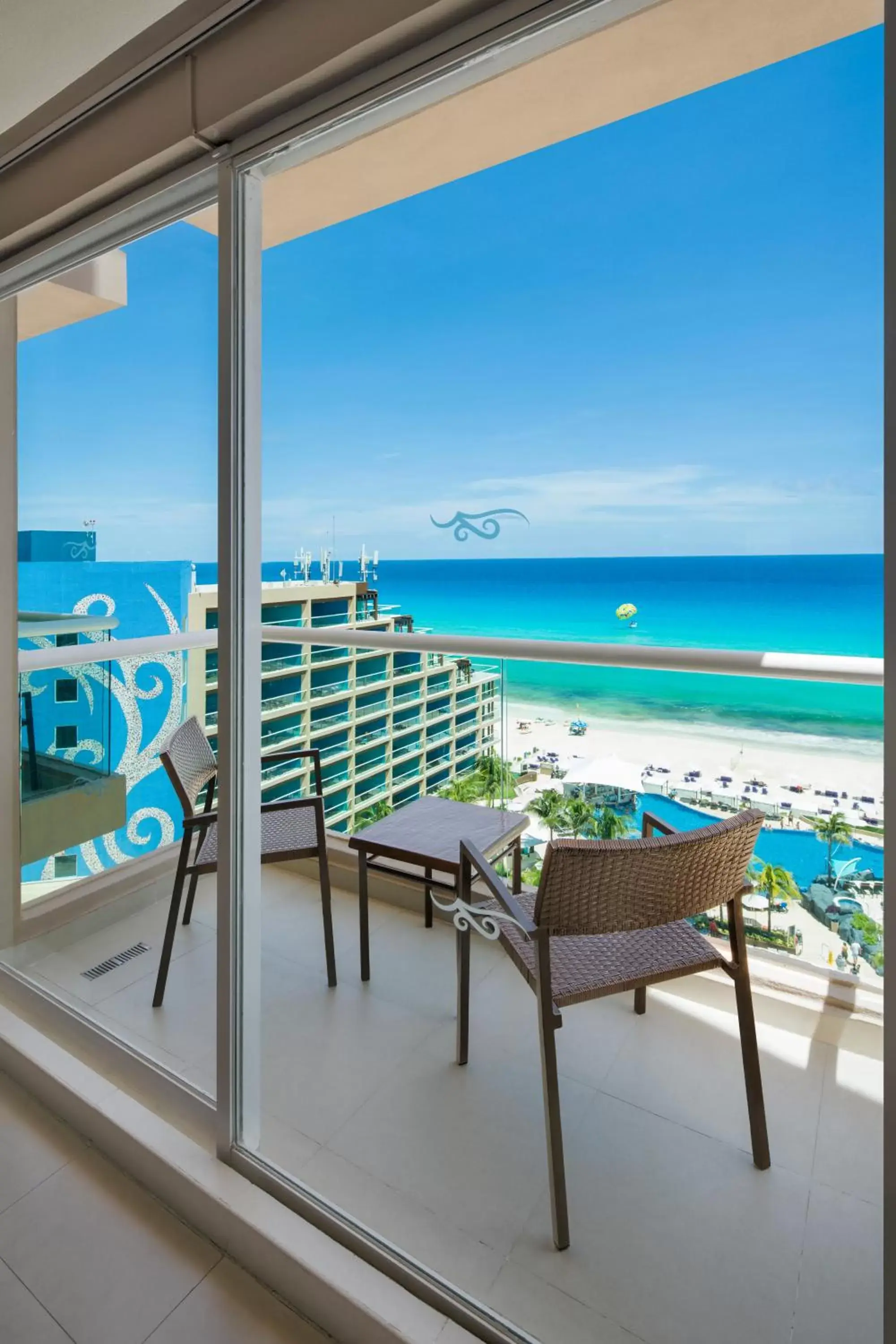 Sea view, Balcony/Terrace in Hard Rock Hotel Cancun - All Inclusive