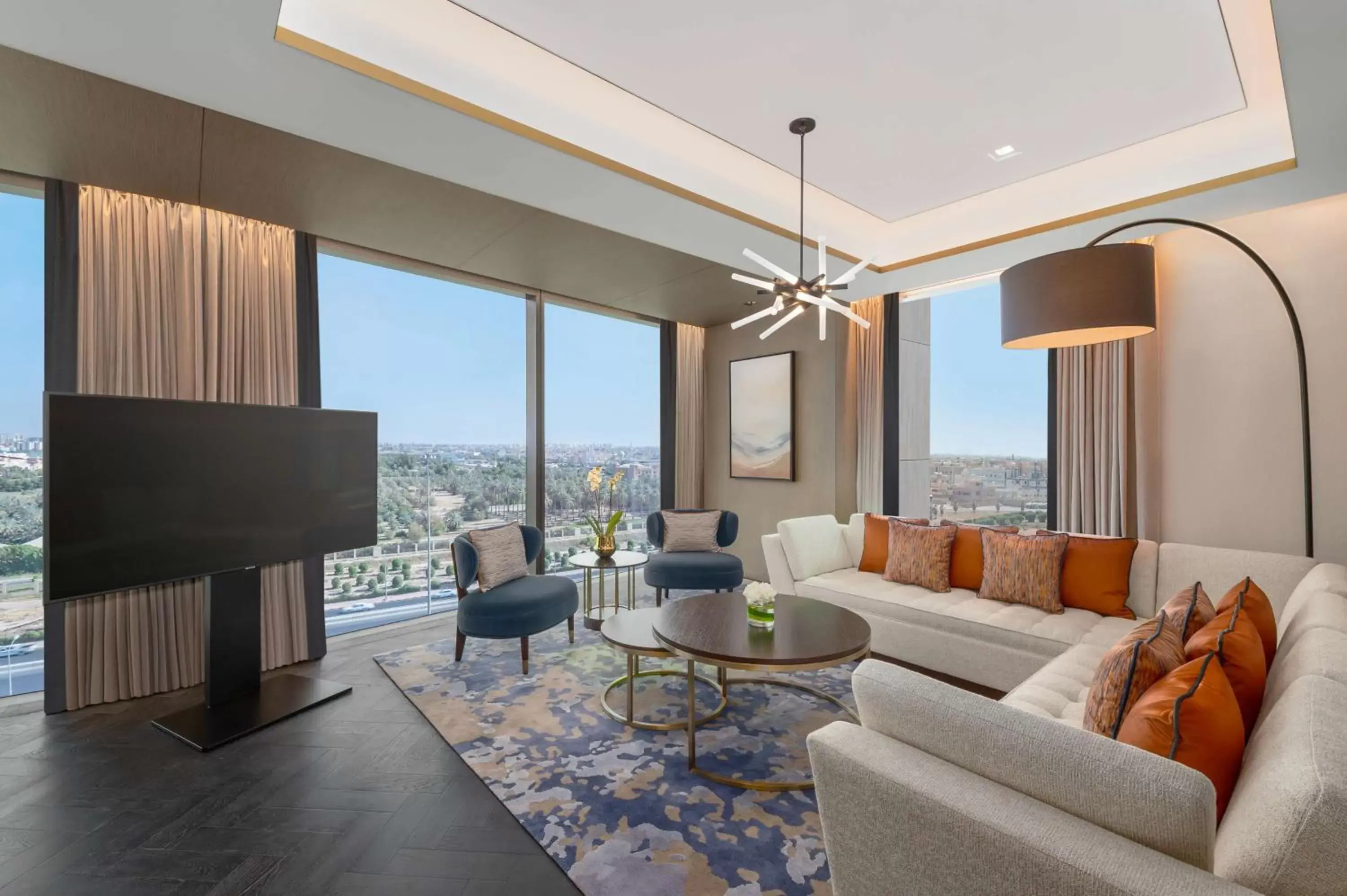 Living room, Seating Area in Waldorf Astoria Kuwait