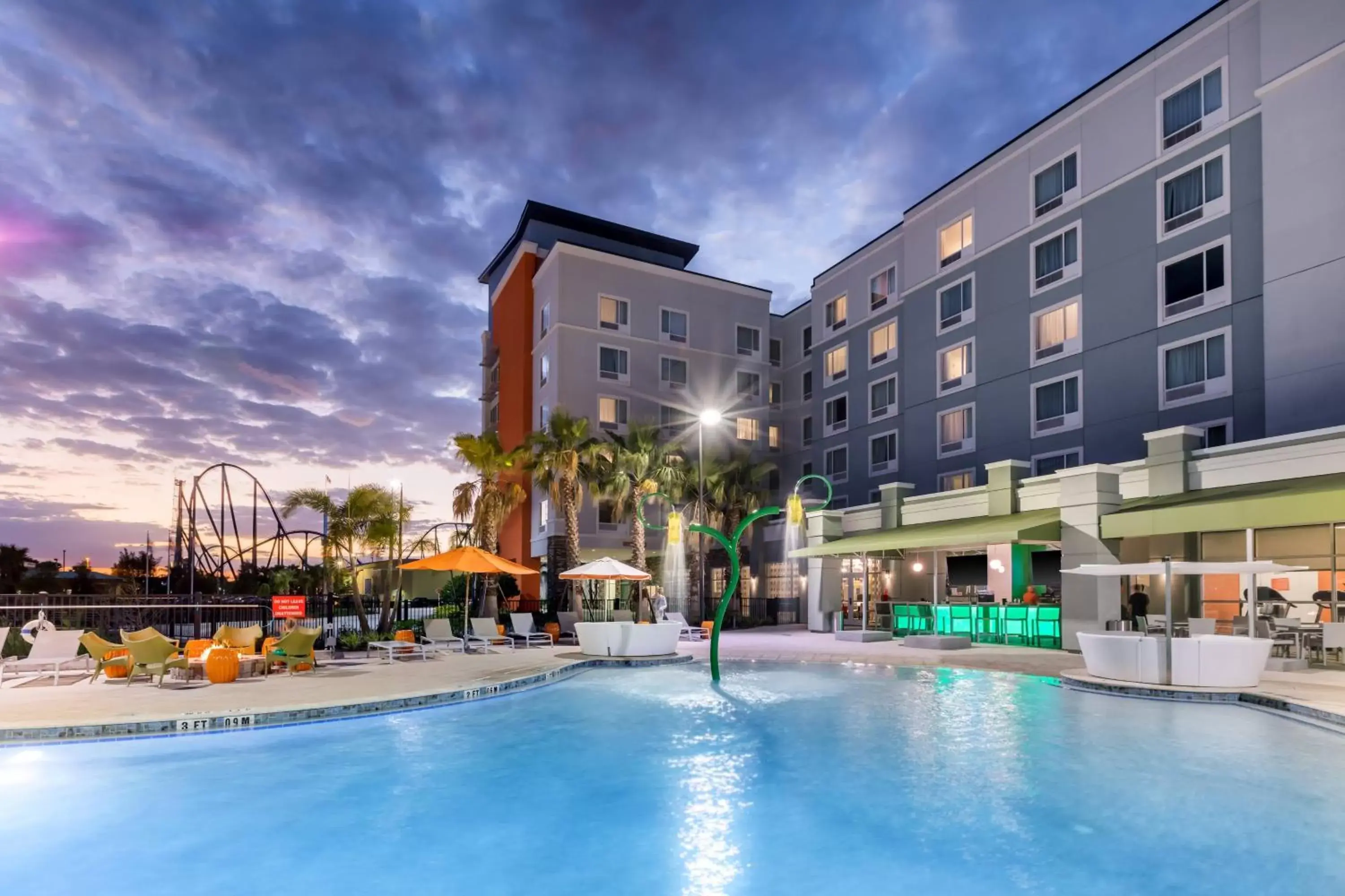 Property building, Swimming Pool in TownePlace Suites by Marriott Orlando at SeaWorld