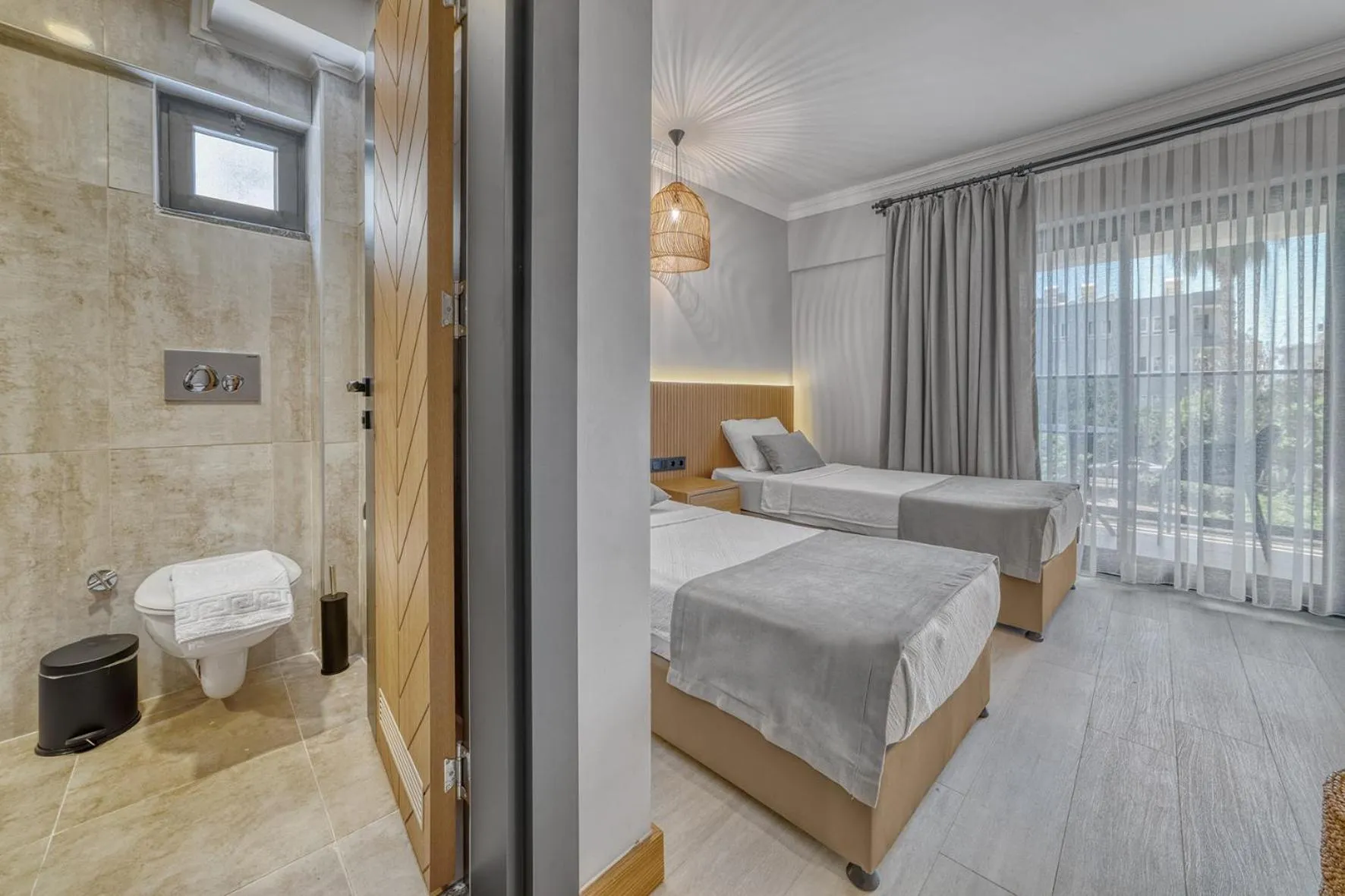 Bed in Hildegard Hotel