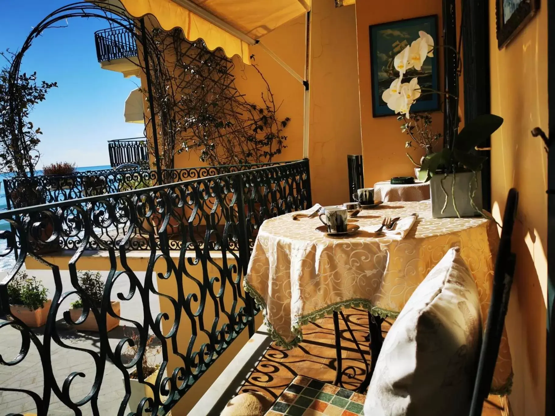 Balcony/Terrace, Restaurant/Places to Eat in B&B DaGiueli