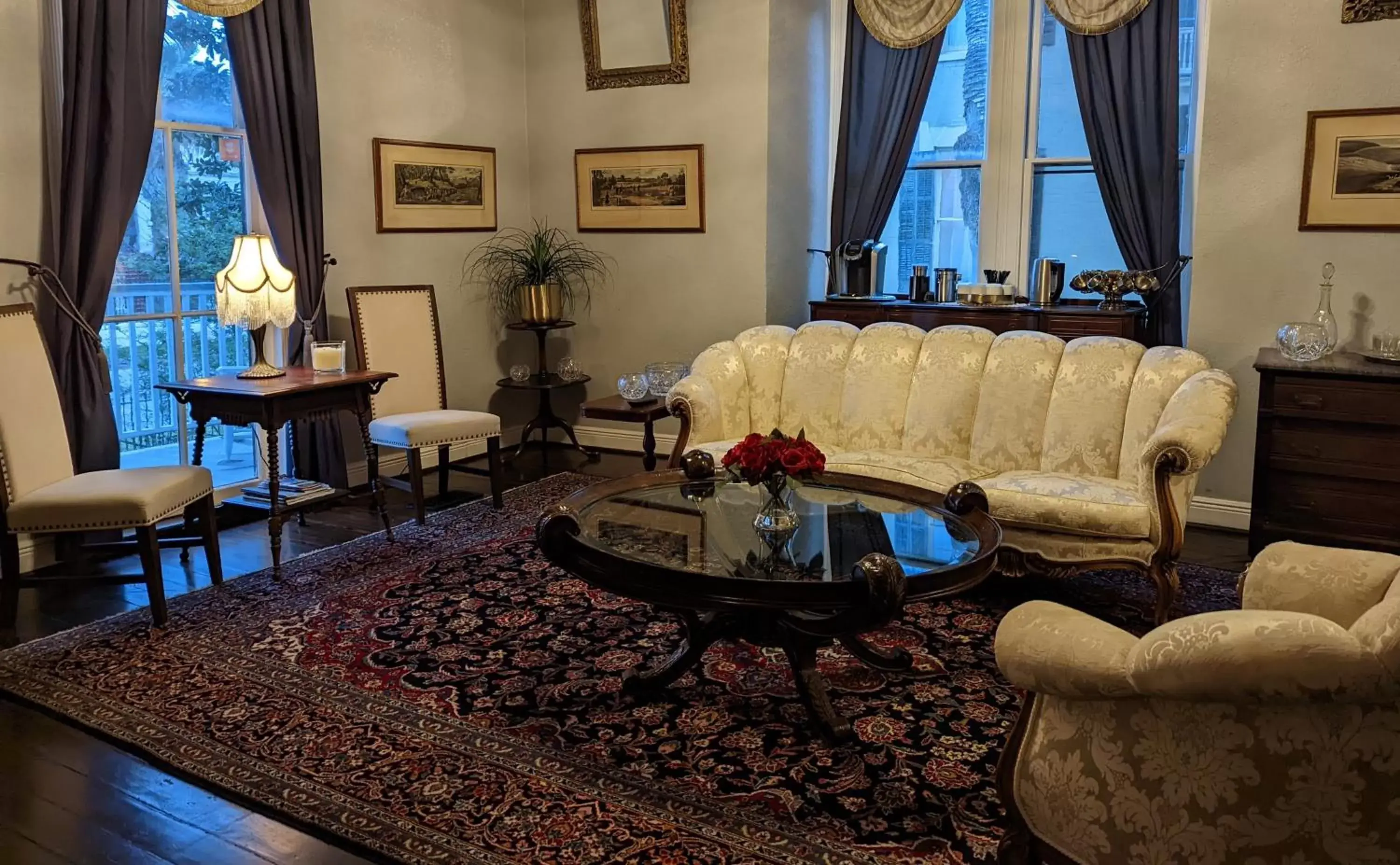 Seating Area in The 1890 Freeman House