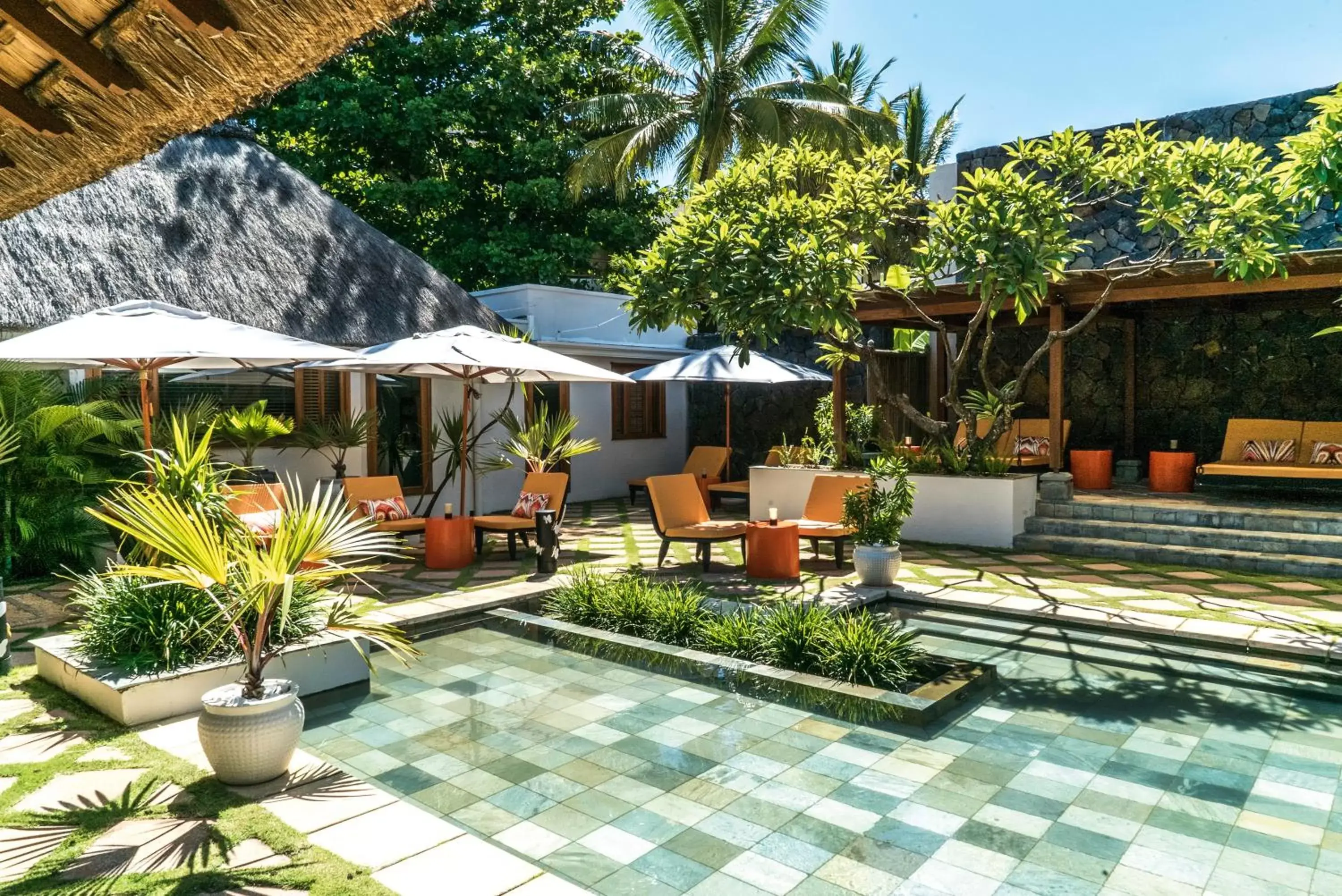 Patio in Constance Belle Mare Plage