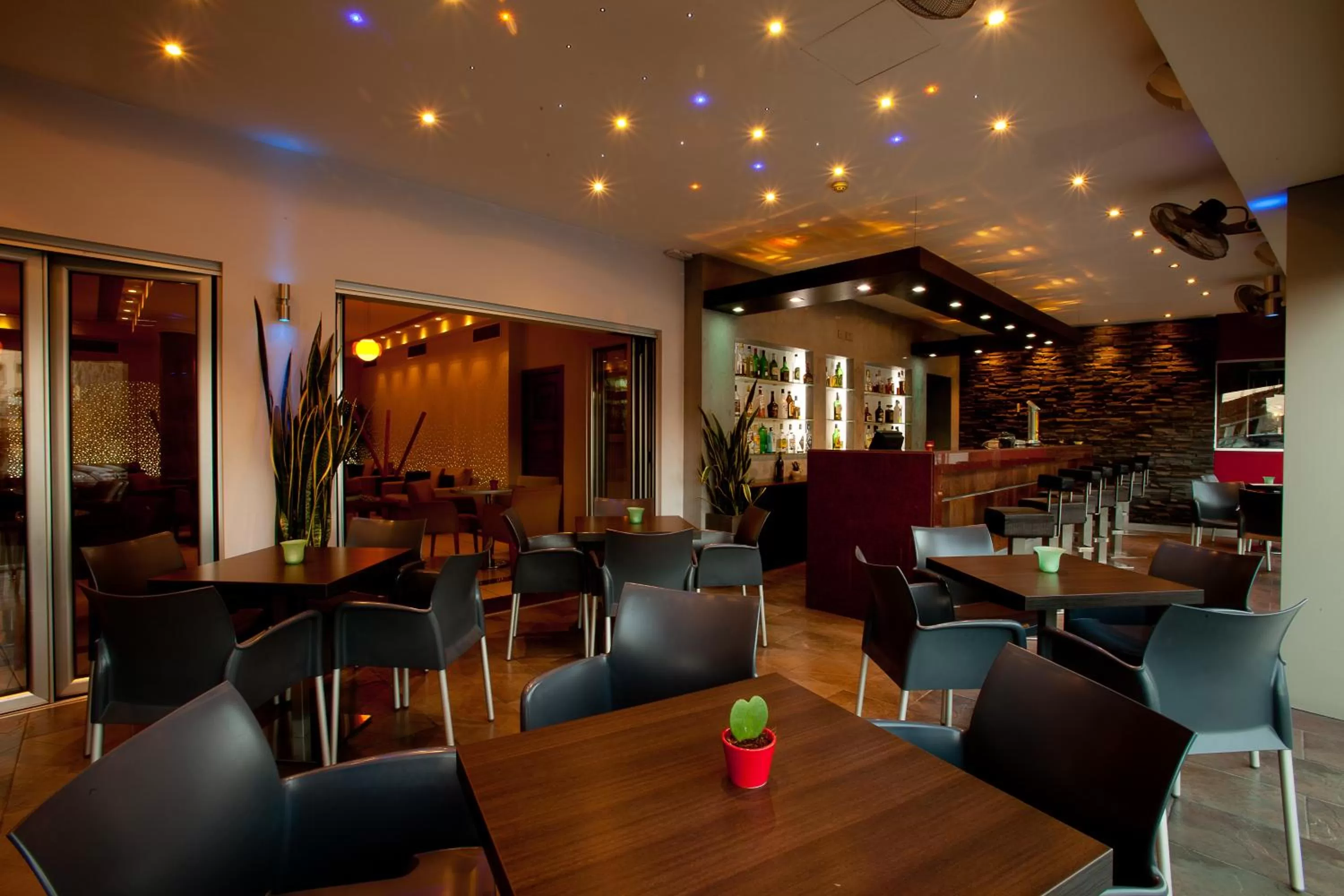 Lounge or bar in Pyramos Hotel