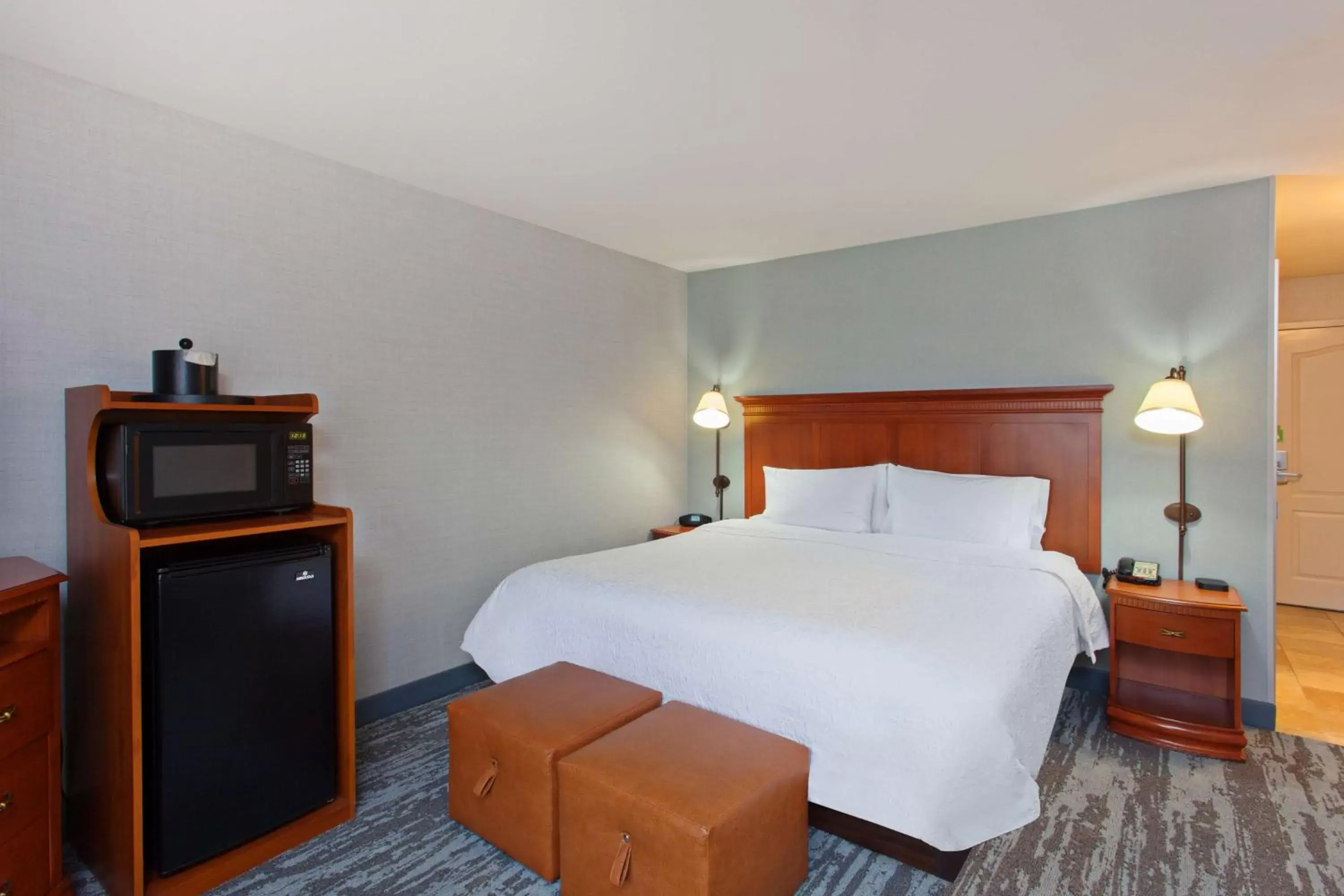 Bed in Hampton Inn & Suites Clovis Airport North