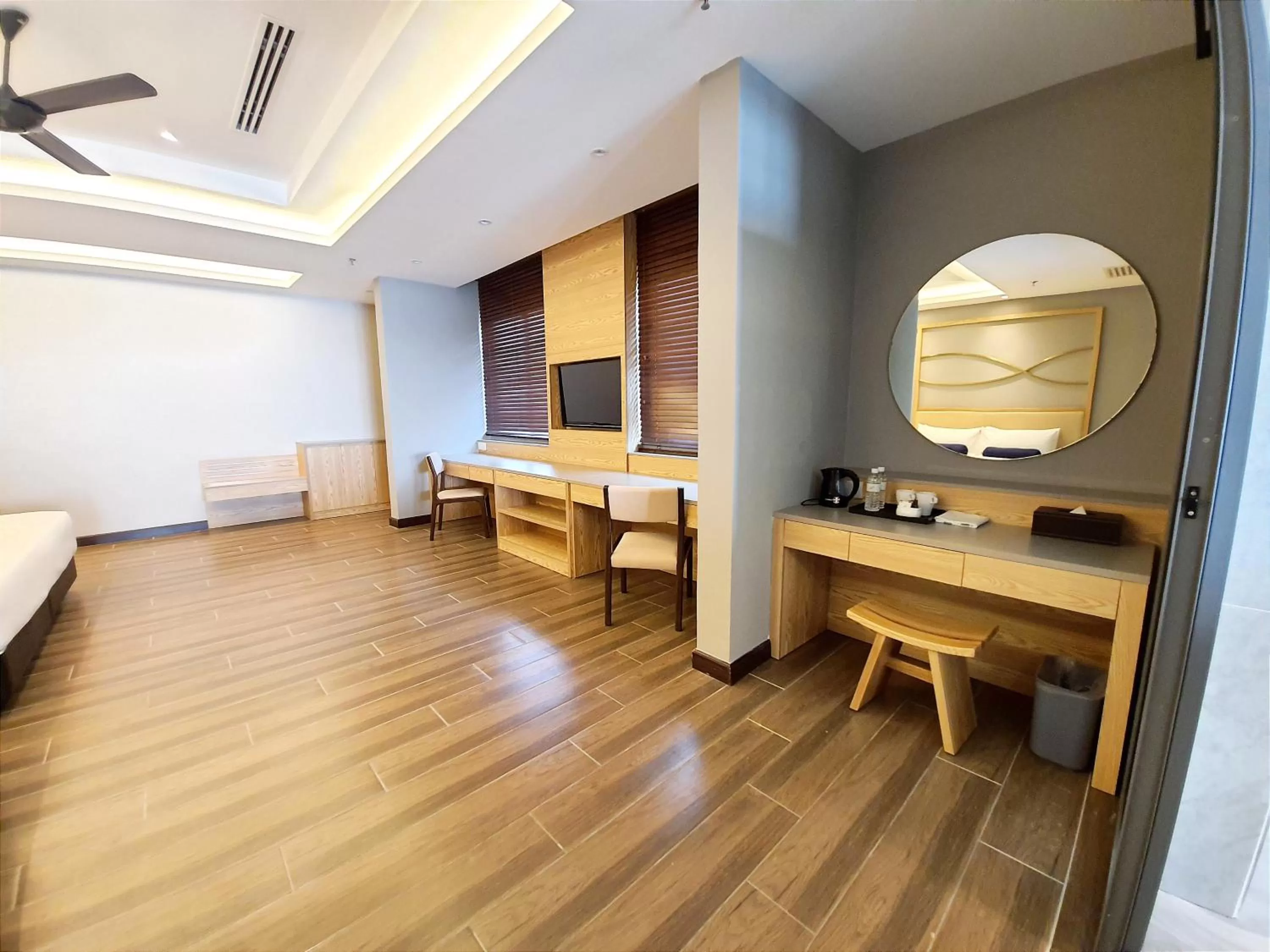 Living room, Bed in Pacific Regency Beach Resort, Port Dickson