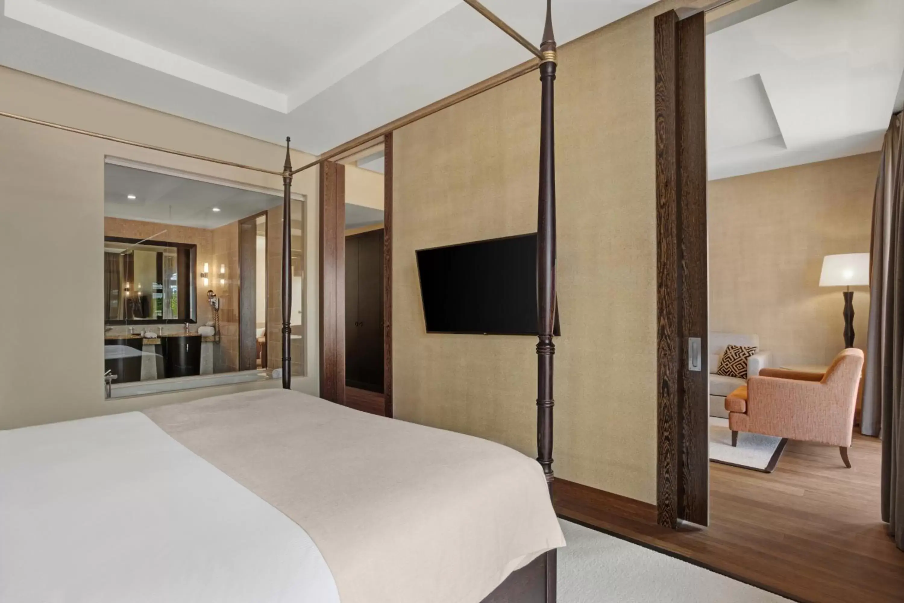 Property building, Bed in Cascade Wellness Resort