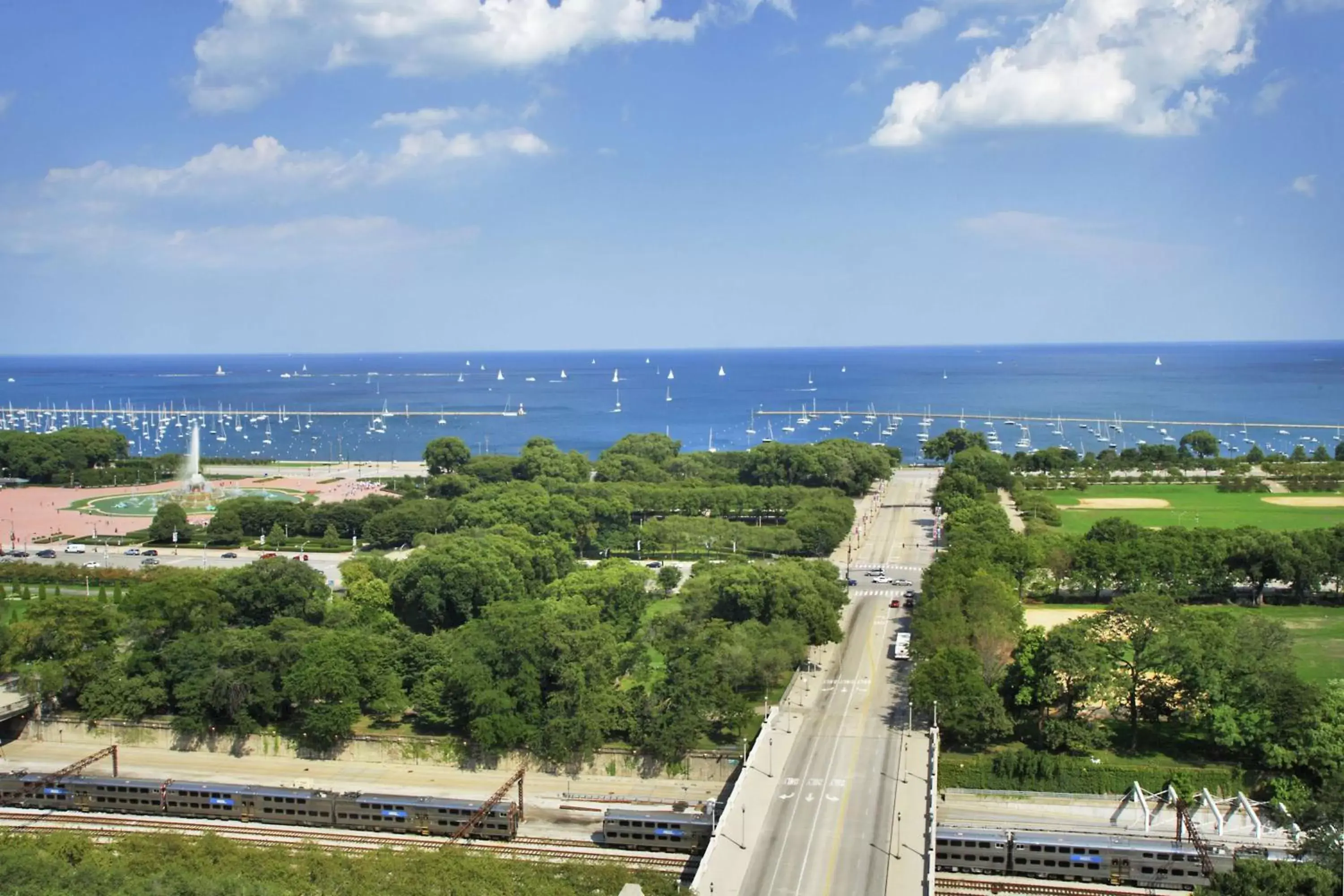 View (from property/room), Bird's-eye View in Hilton Chicago