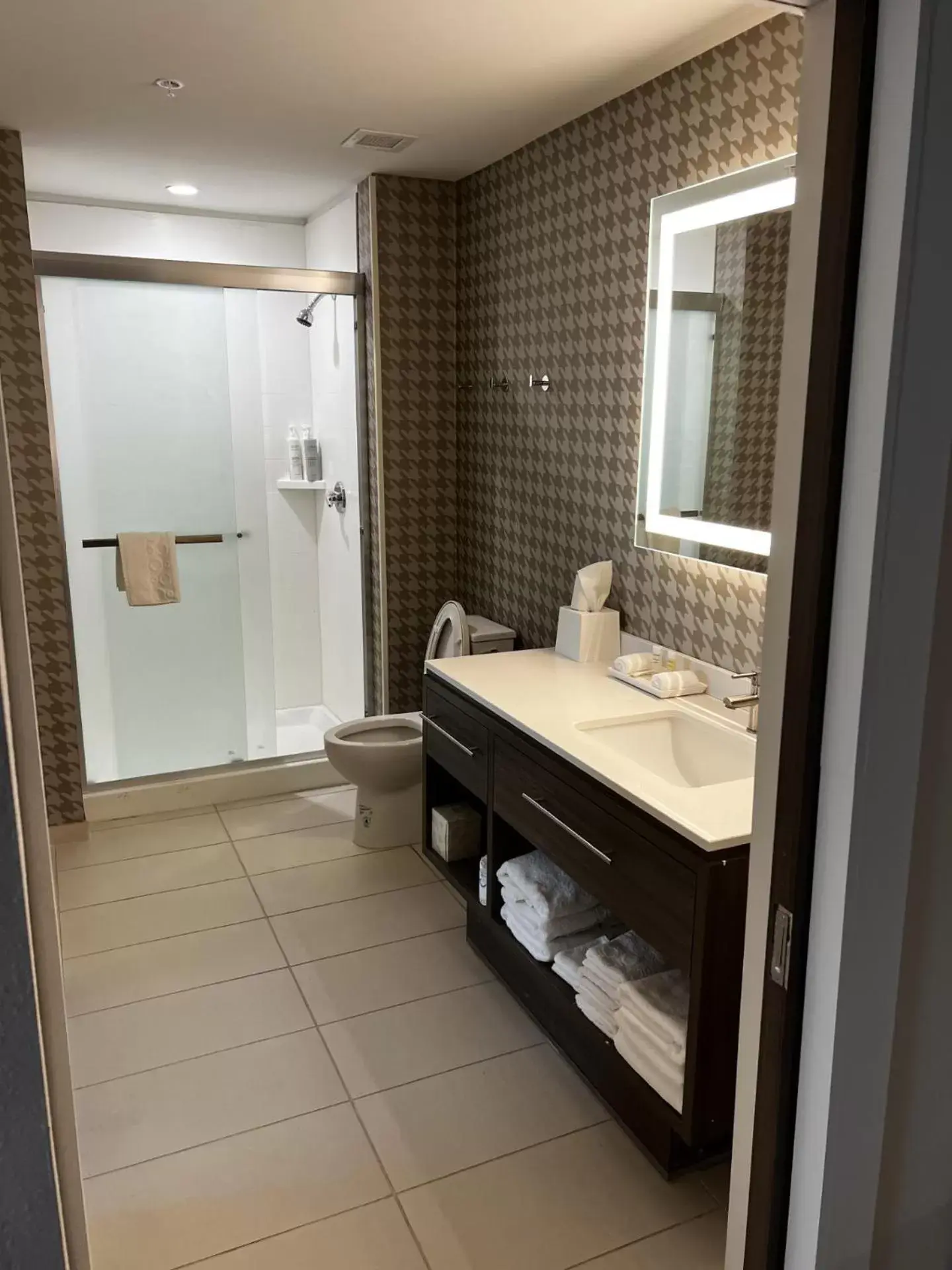 Shower, Bathroom in Home2 Suites By Hilton Hinesville