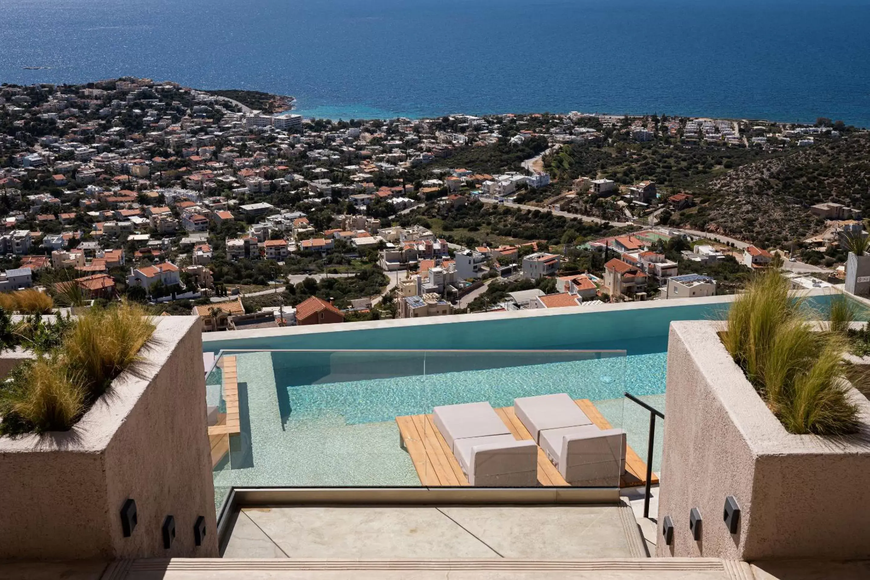 Property building, Pool View in Saronida Hills