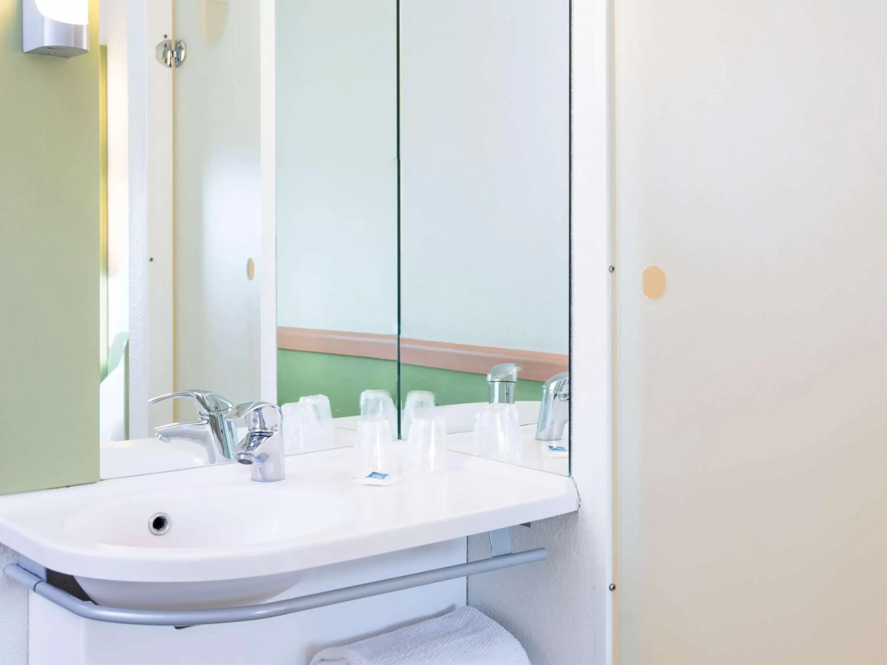 Shower, Bathroom in ibis budget Lyon Gerland