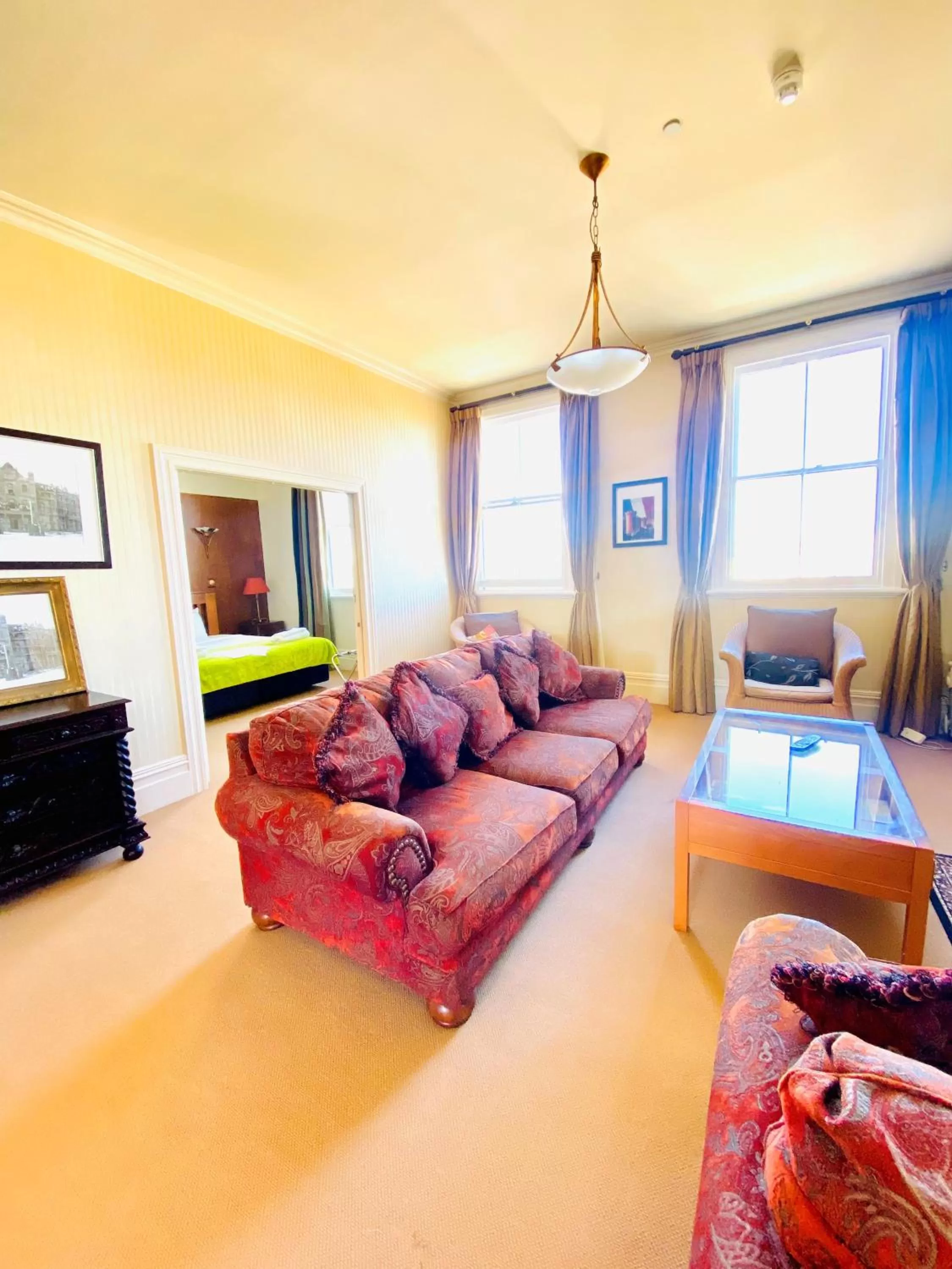 Seating area in The Esplanade Hotel