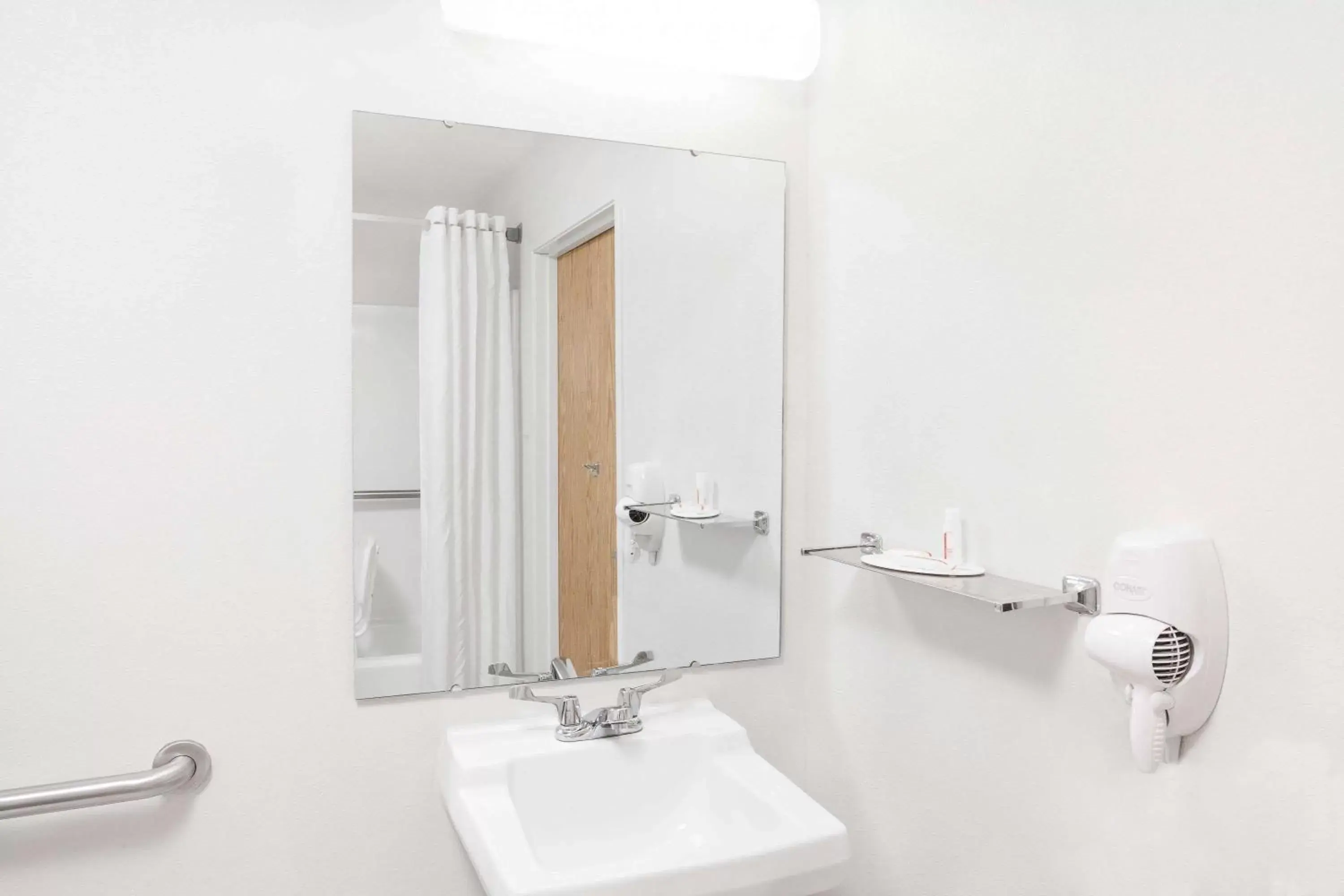 Bathroom in Super 8 by Wyndham Gas City Marion Area