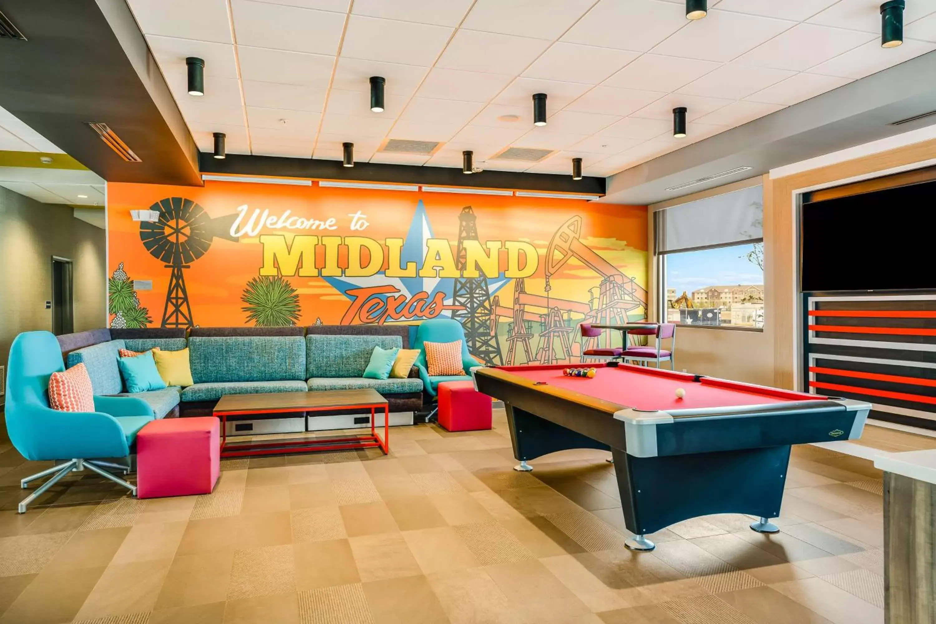 Lobby or reception, Billiards in Tru By Hilton Midland, Tx