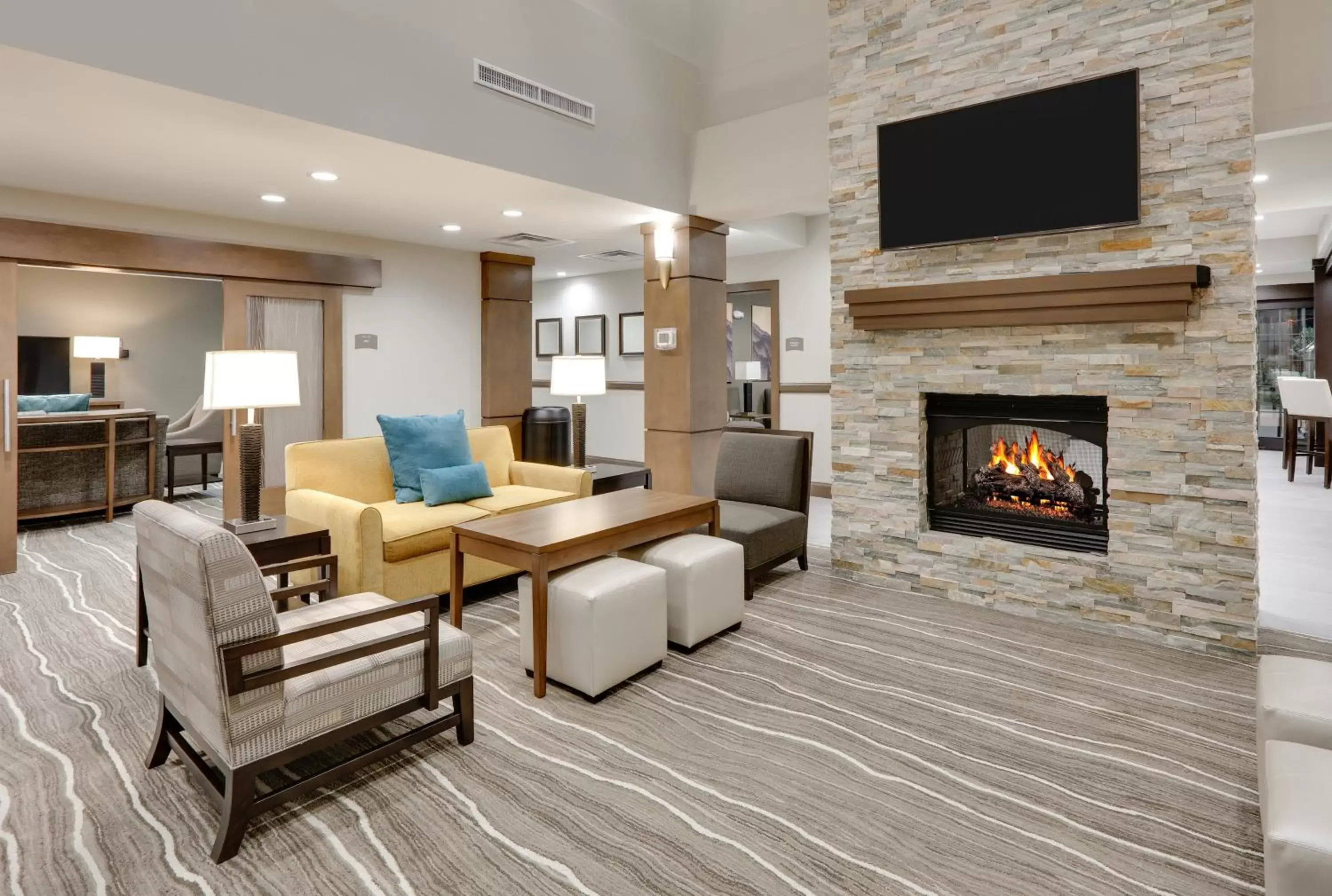 Property building, Seating Area in Staybridge Suites - Oklahoma City - Downtown, an IHG Hotel