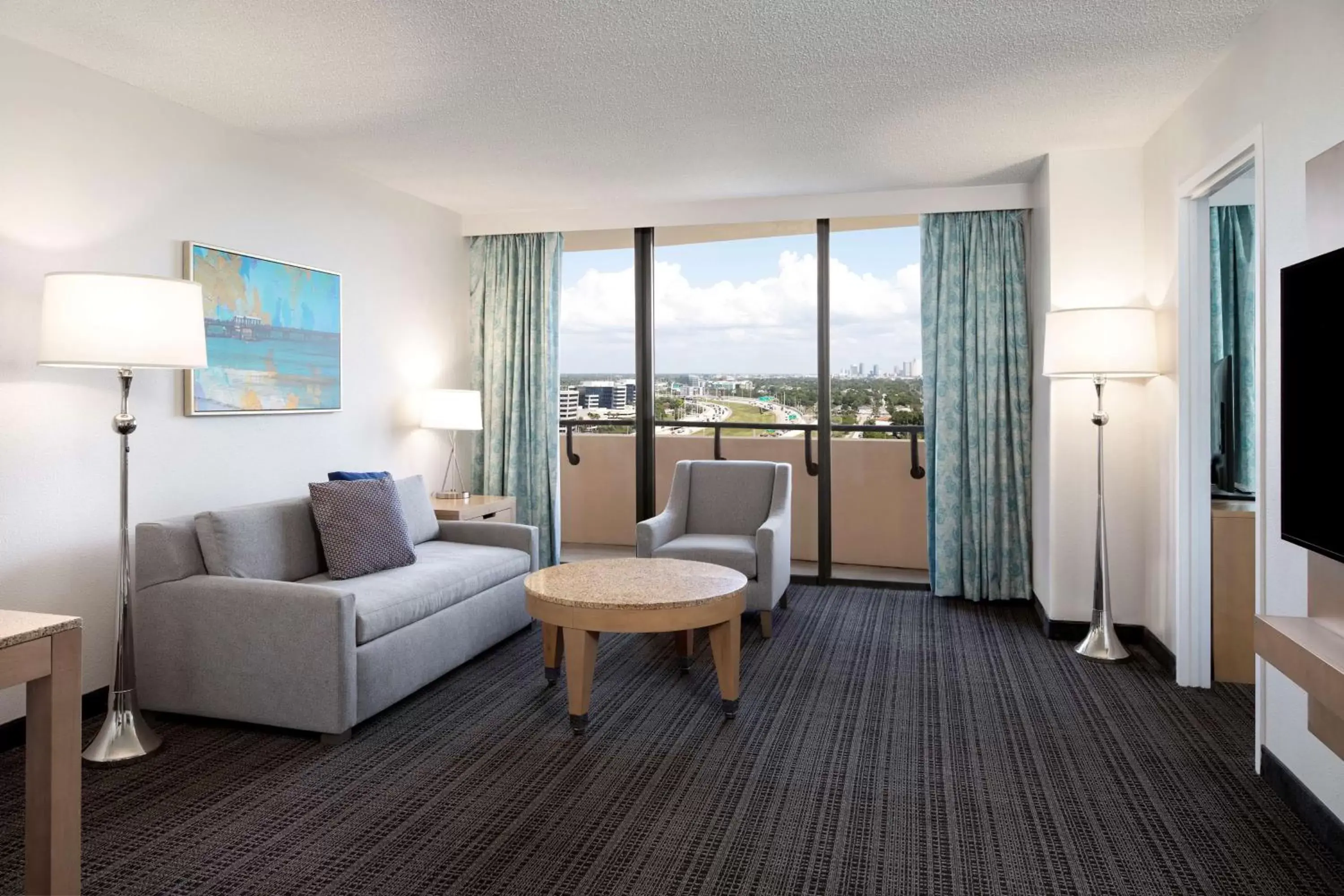 Living room, Seating Area in Embassy Suites by Hilton Tampa Airport Westshore