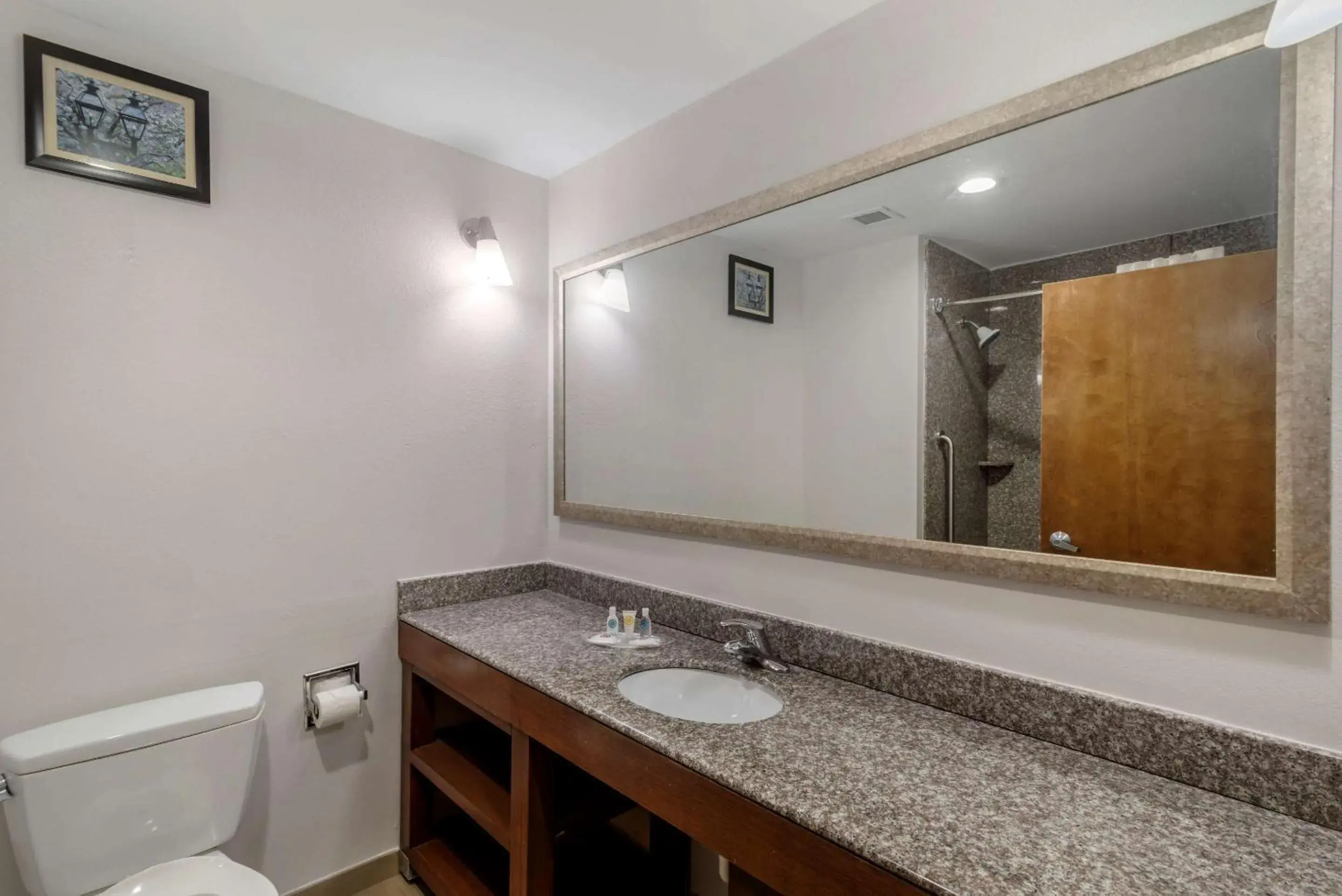 Bedroom, Bathroom in Comfort Suites Macon