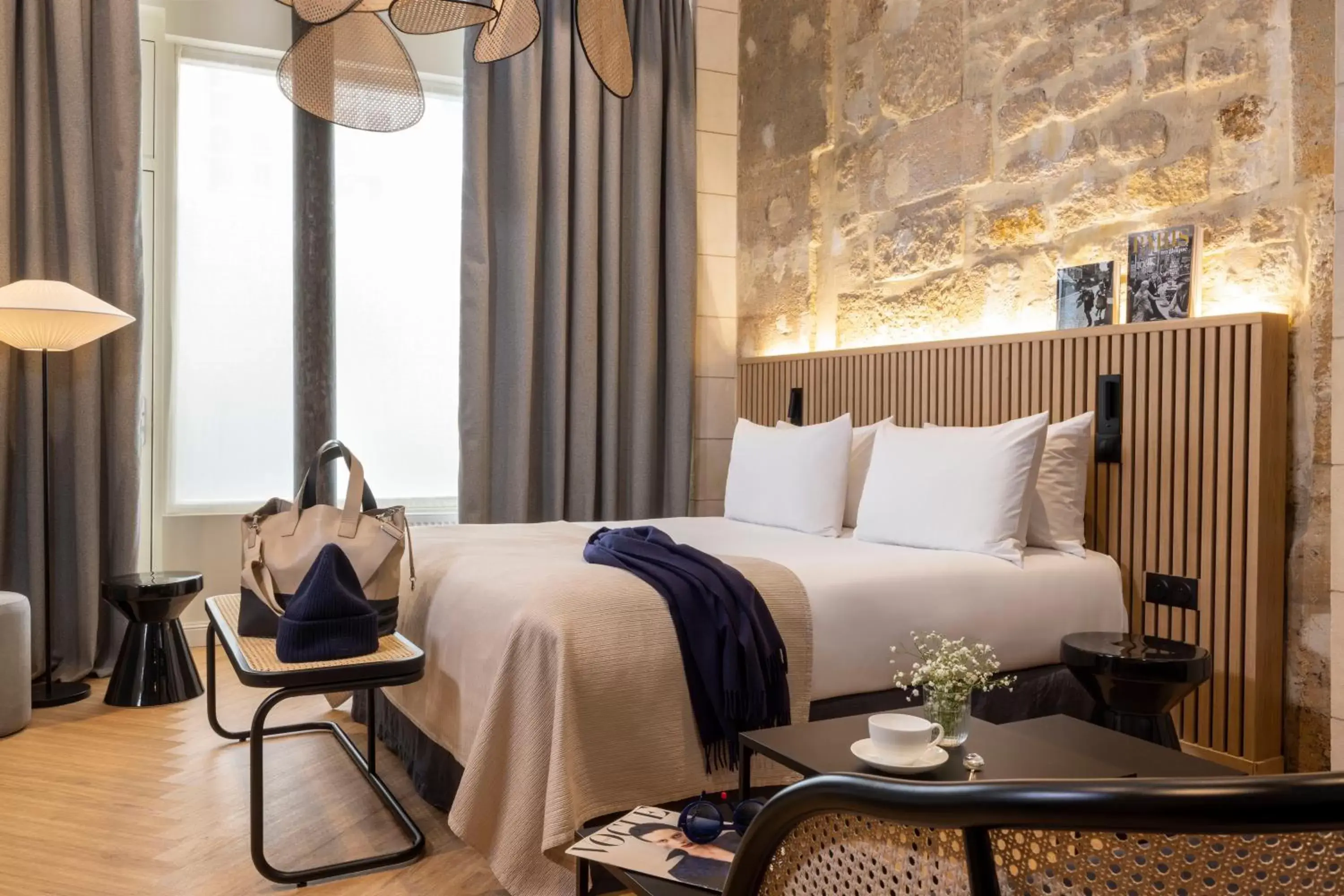 Bed in Hotel Abbatial Saint Germain